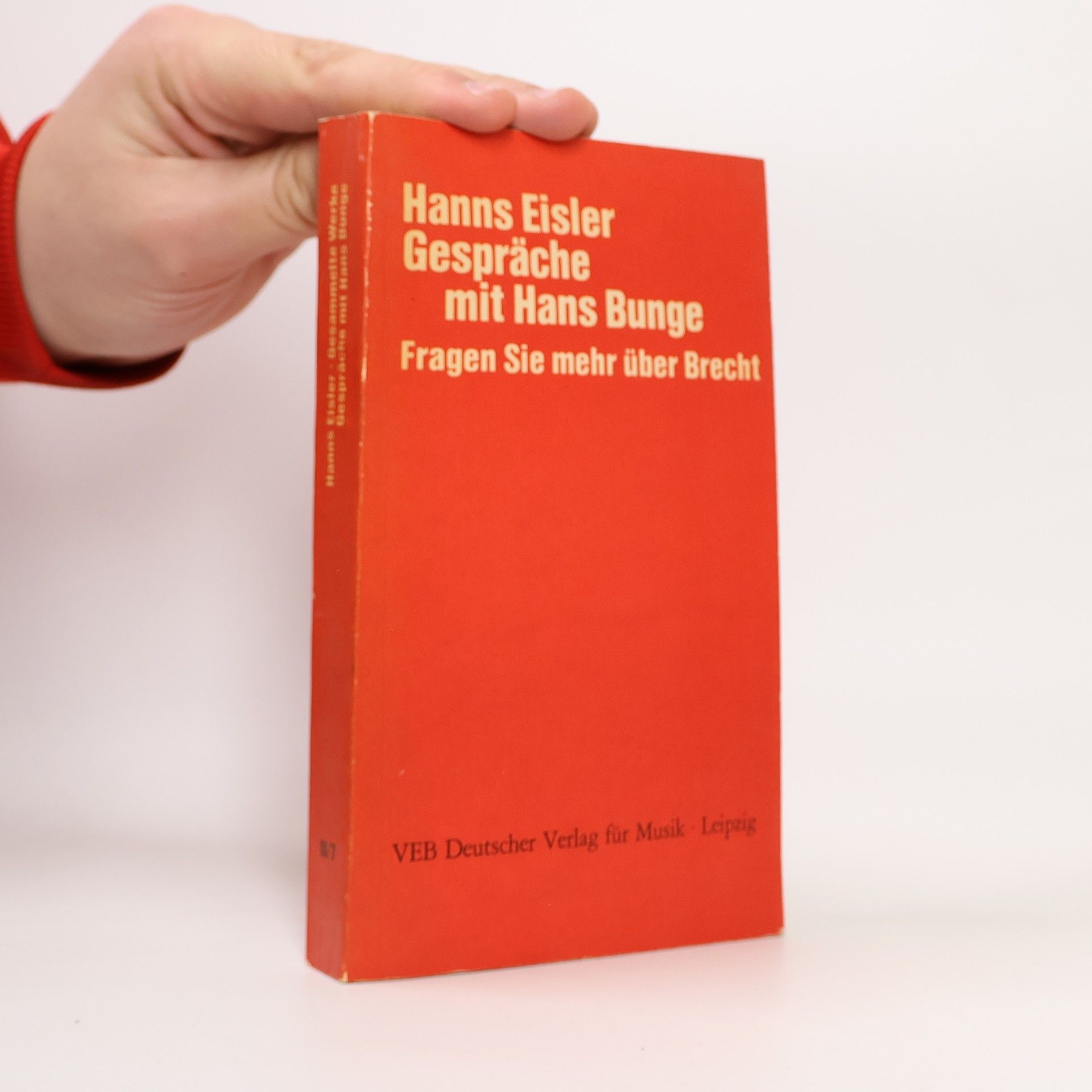 Hanns Eisler Gespräche mit Hans Bunge