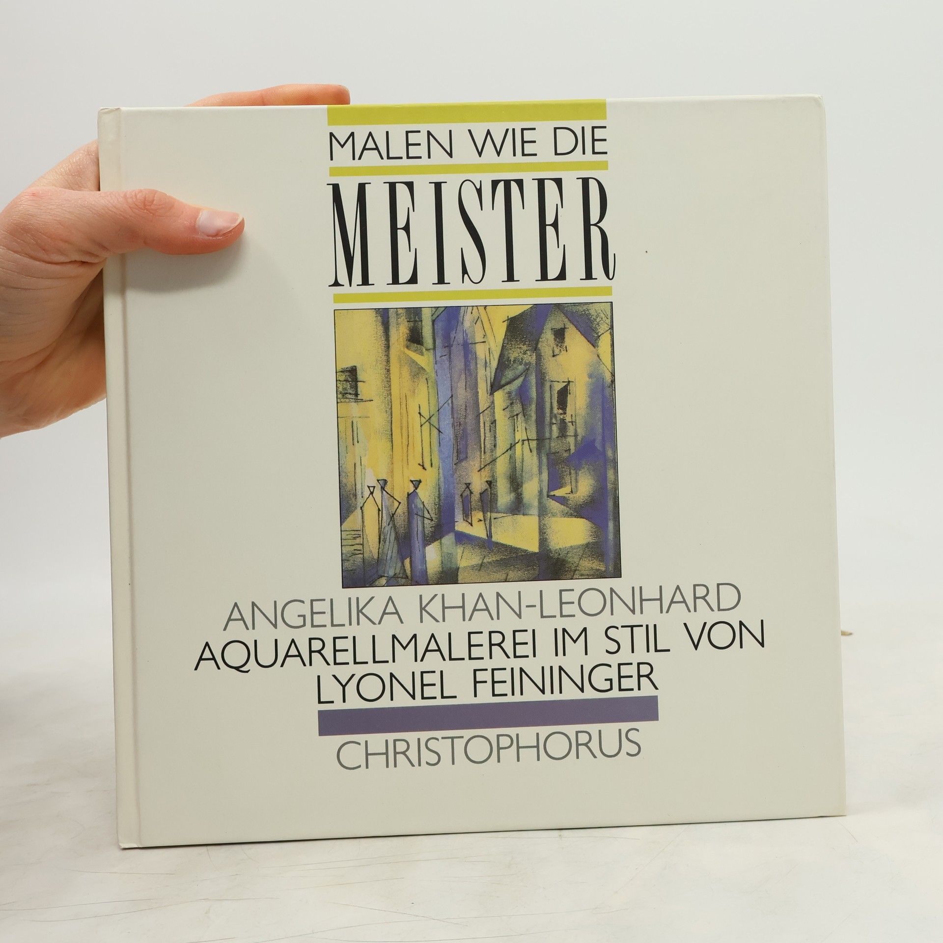 Angelika Khan-Leonhard Aquarellmalerei im Stil von Lyonel Feininger