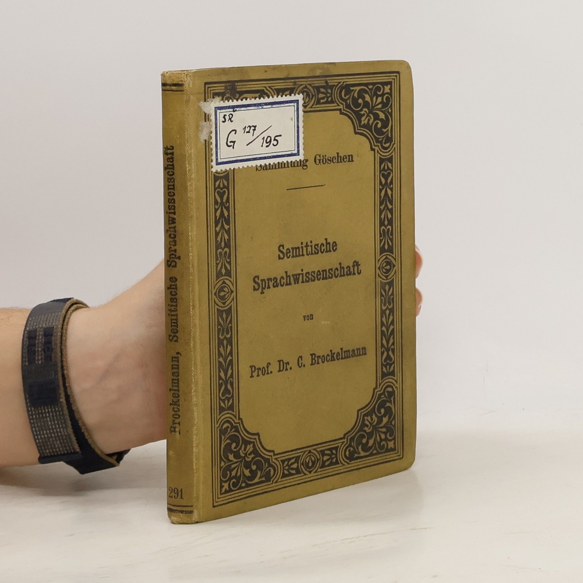 Carl Brockelmann Semitische Sprachwissenschaft