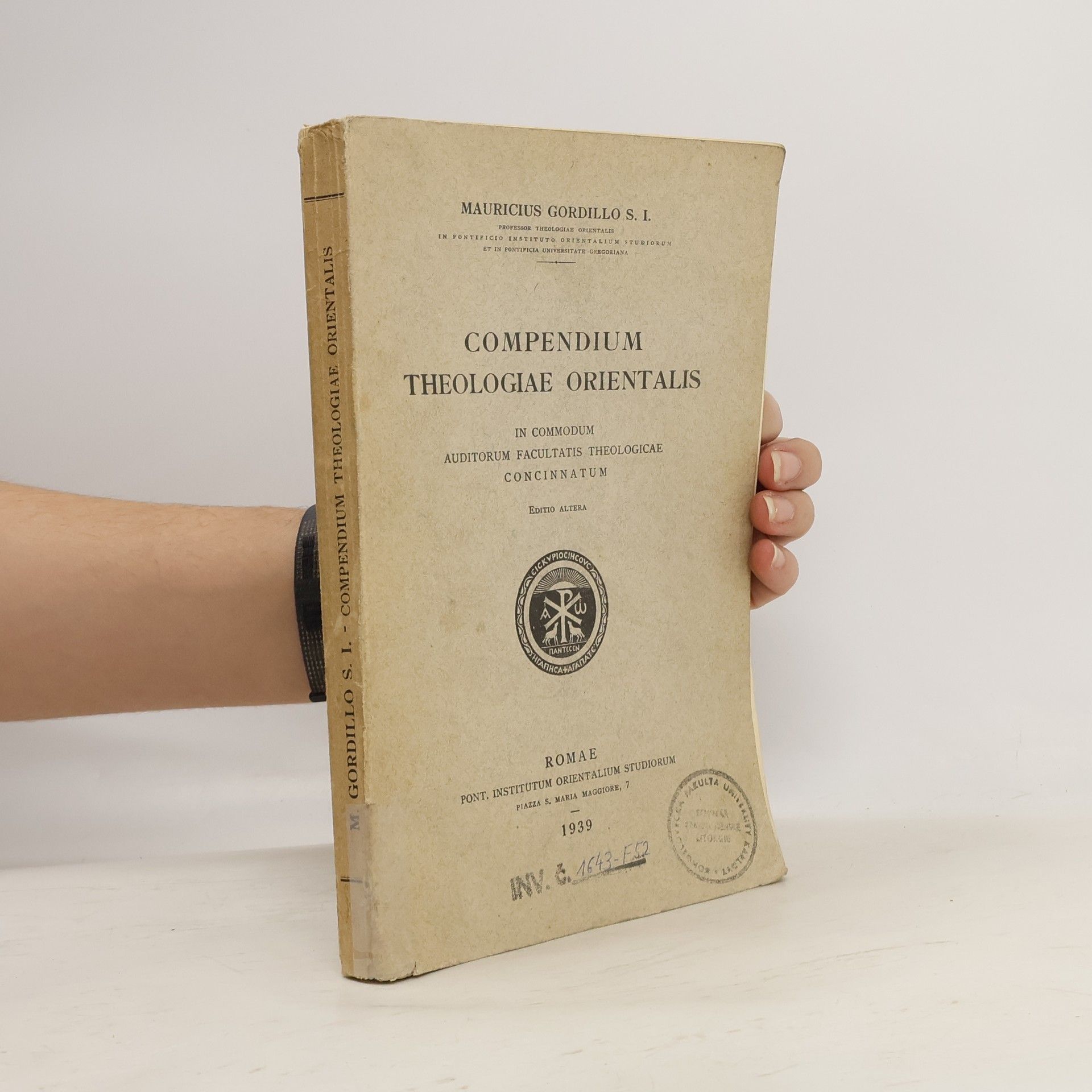 Mauricio Gordillo Compendium Theologiae Orientalis