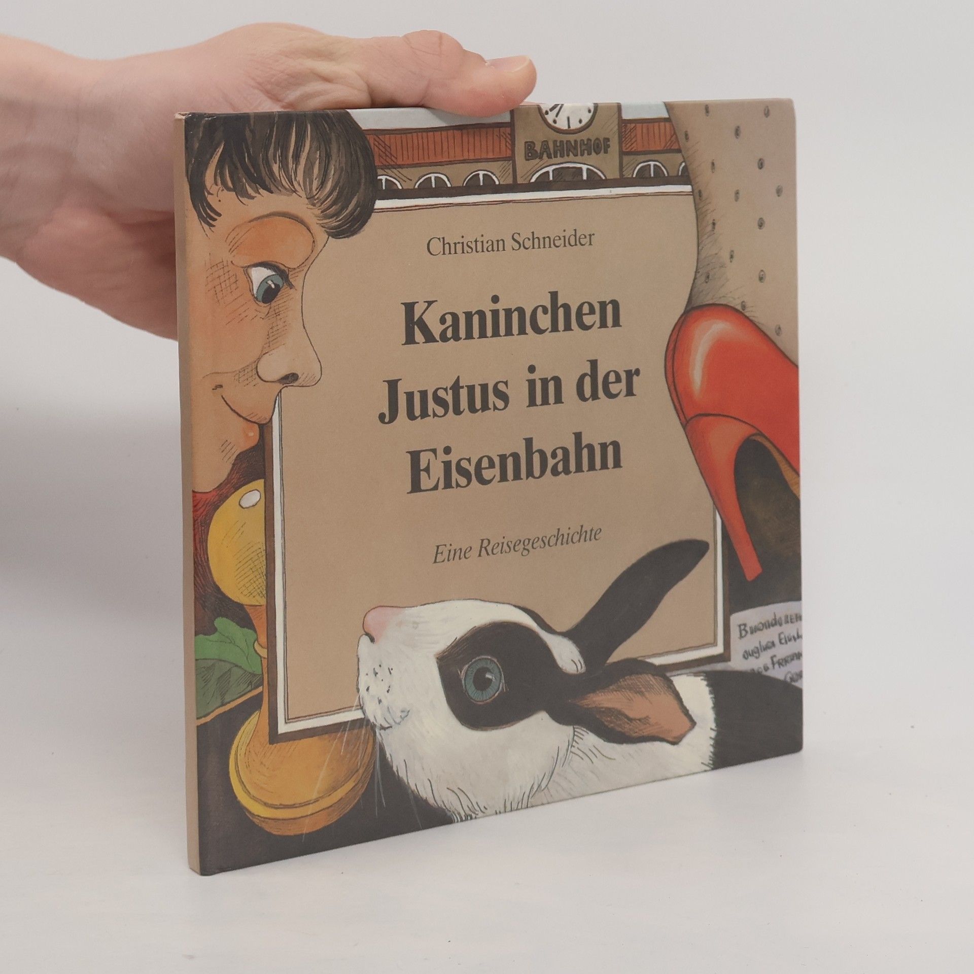 Kaninchen Justus in der Eisenbahn