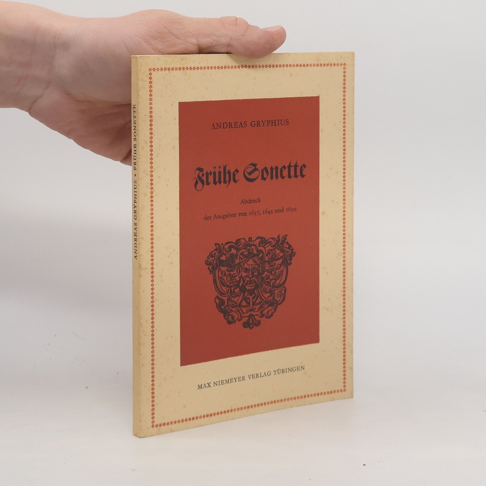 Andreas Gryphius Frühe Sonette