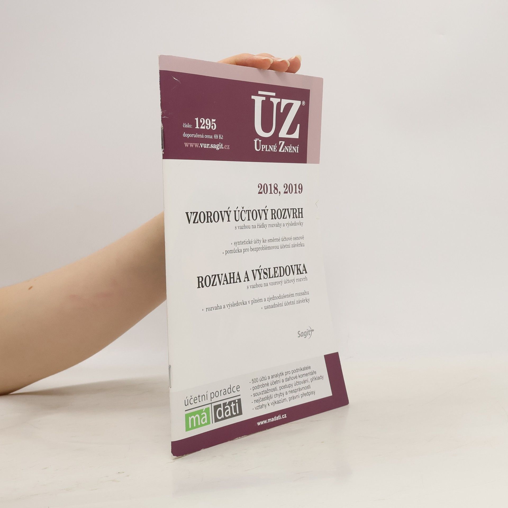 kolektiv ÚZ č. 1295 - Vzorový účtový rozvrh 2018, 2019, Rozvaha a výsledovka 2018, 2019