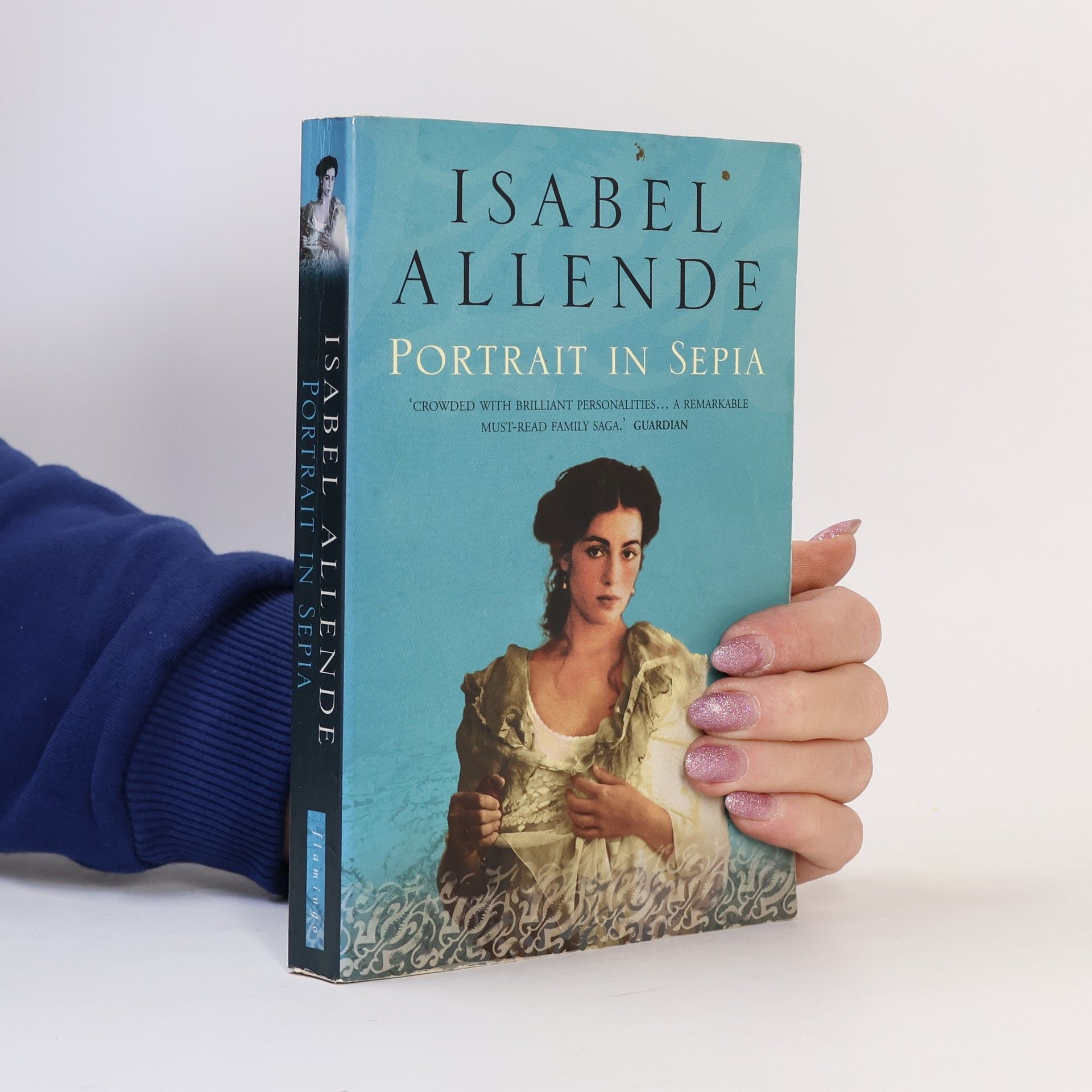 Isabel Allende Portrait in Sepia