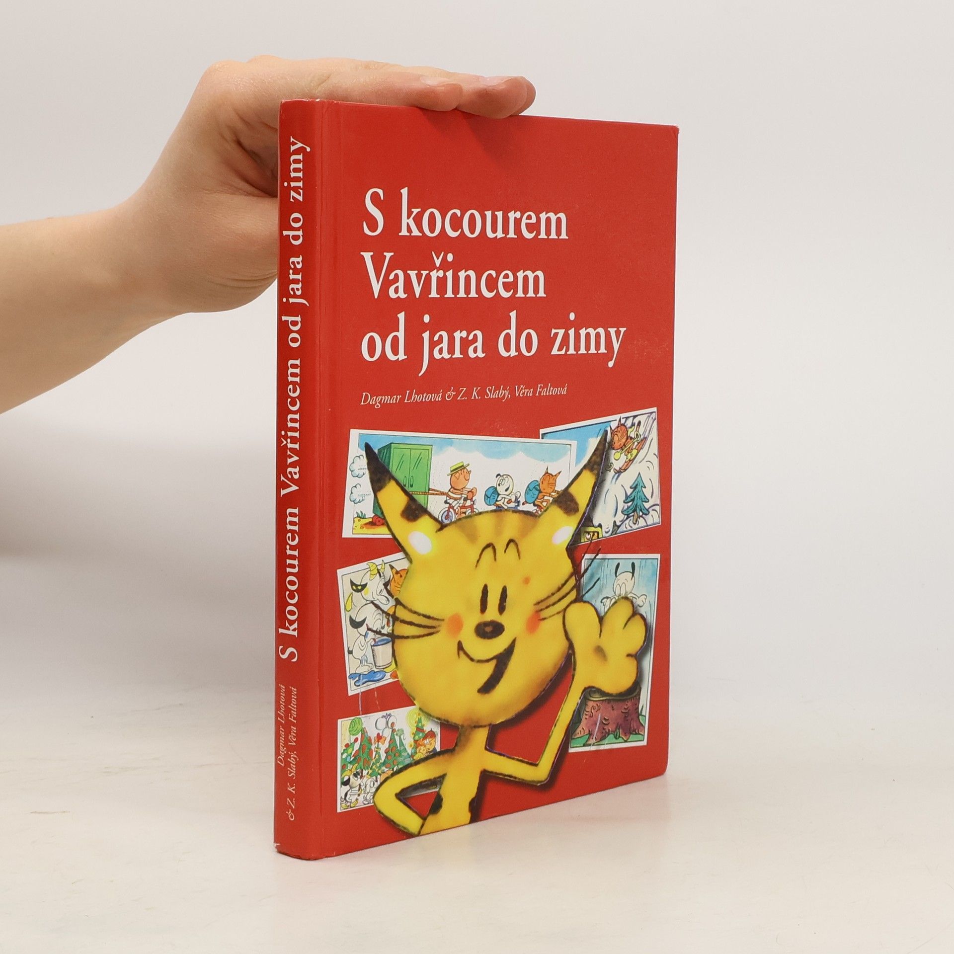 Dagmar Lhotová S kocourem Vavřincem od jara do zimy