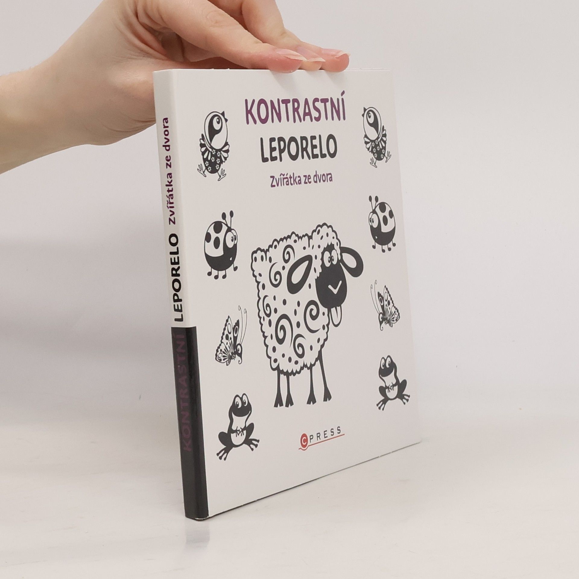 kolektiv Kontrastní leporelo: zvířátka ze dvora