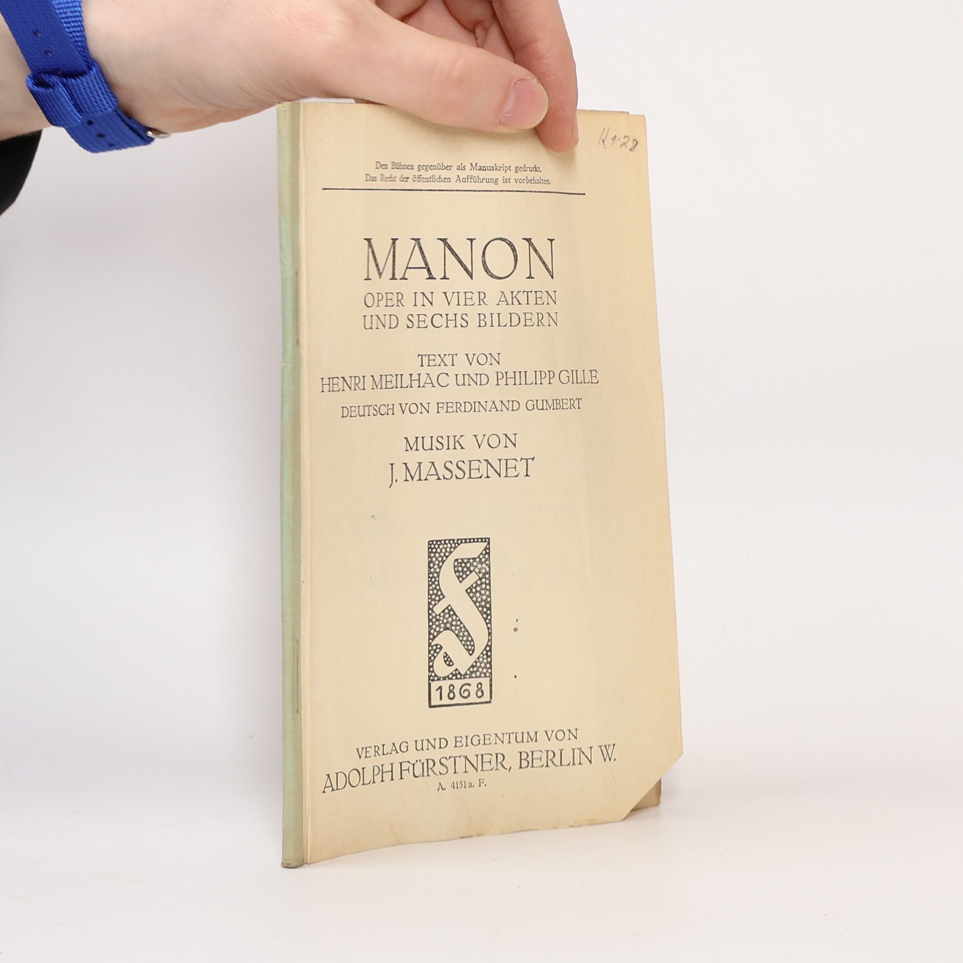 Jules Massenet Manon