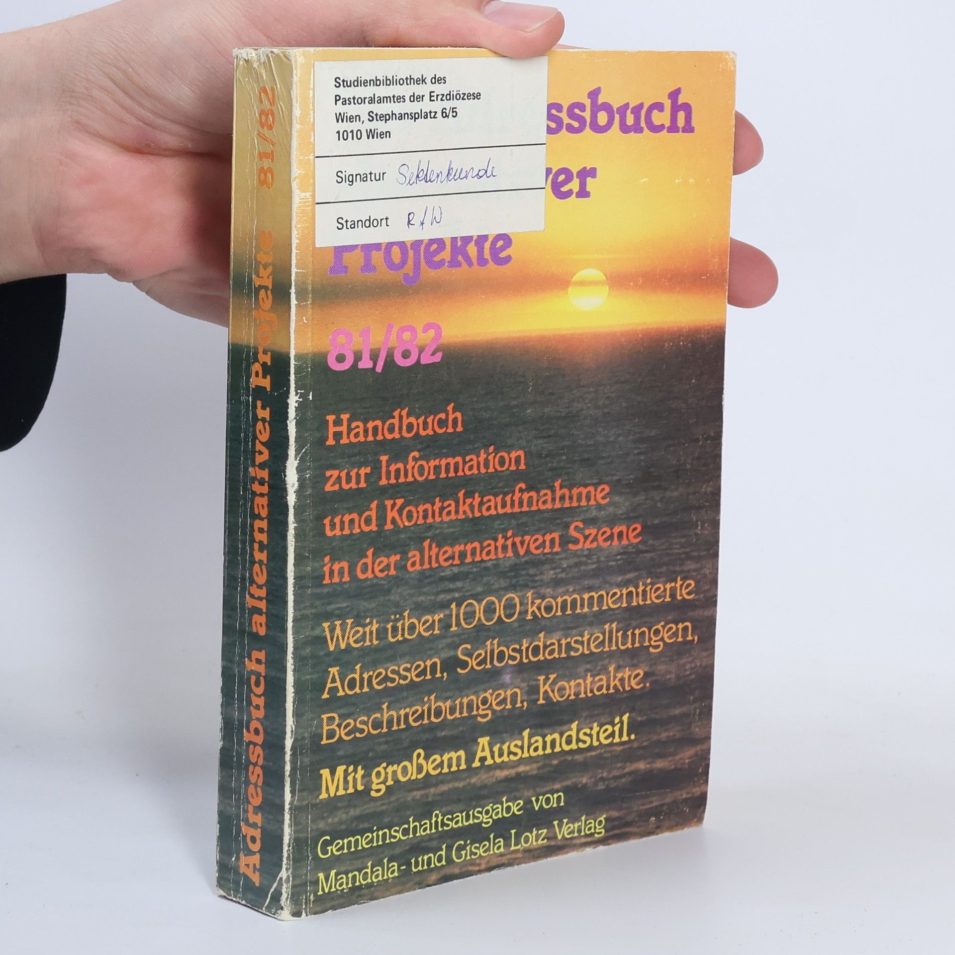 Das Adressbuch alternativer Projekte 81/82