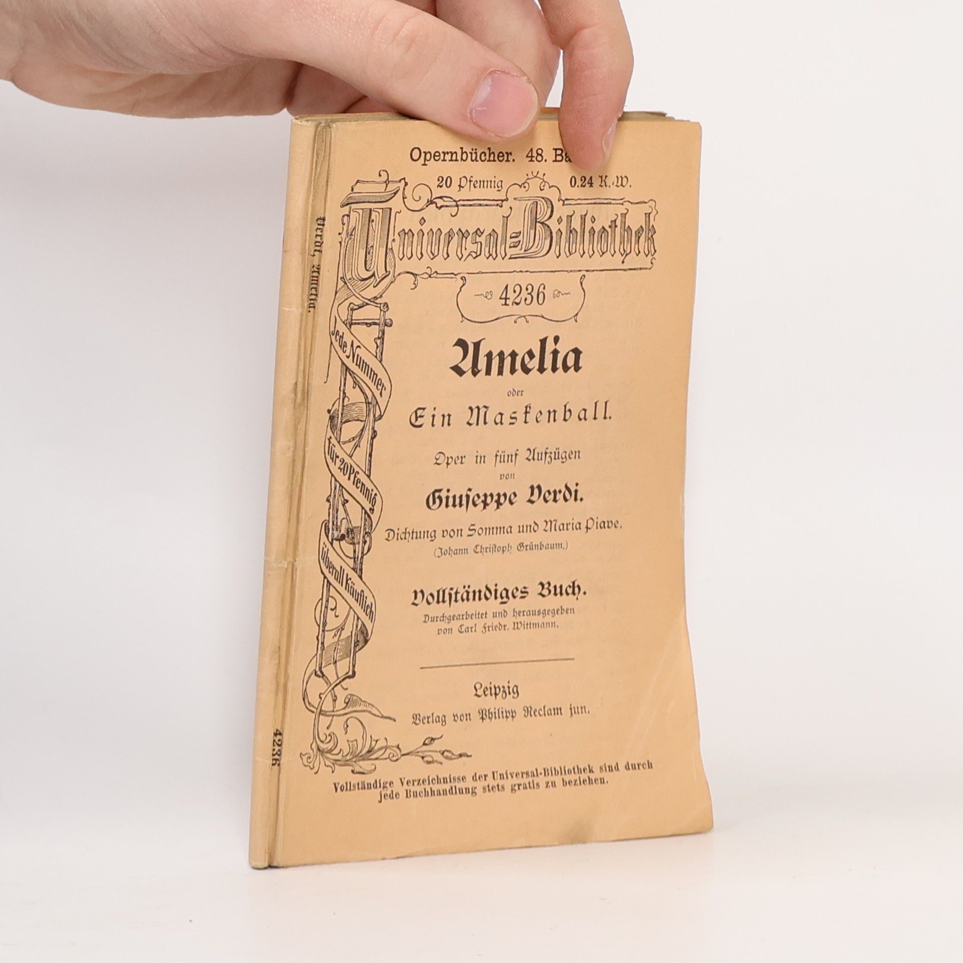 Giuseppe Verdi Amelia, oder, Ein Maskenball