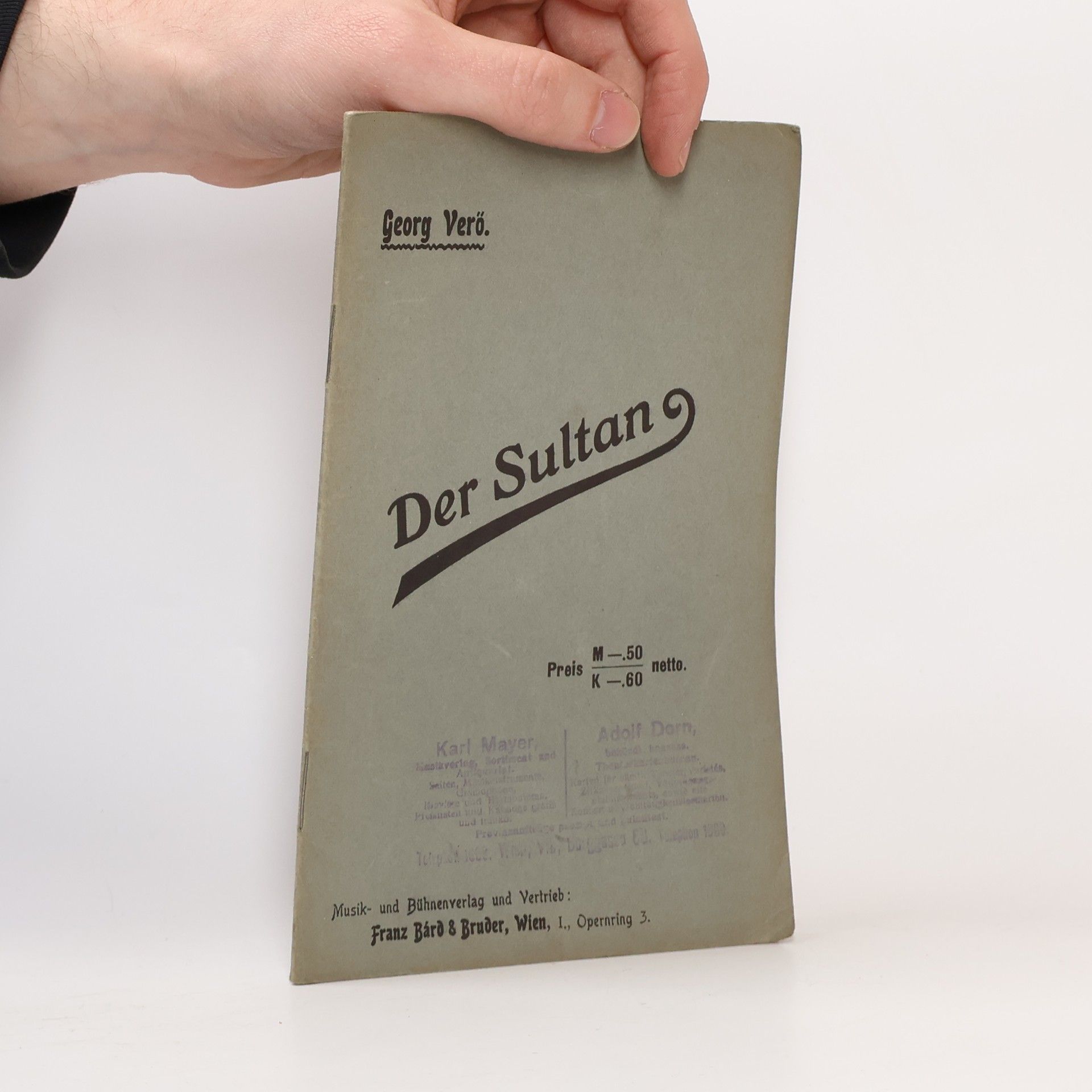 Georg Verö Der Sultan