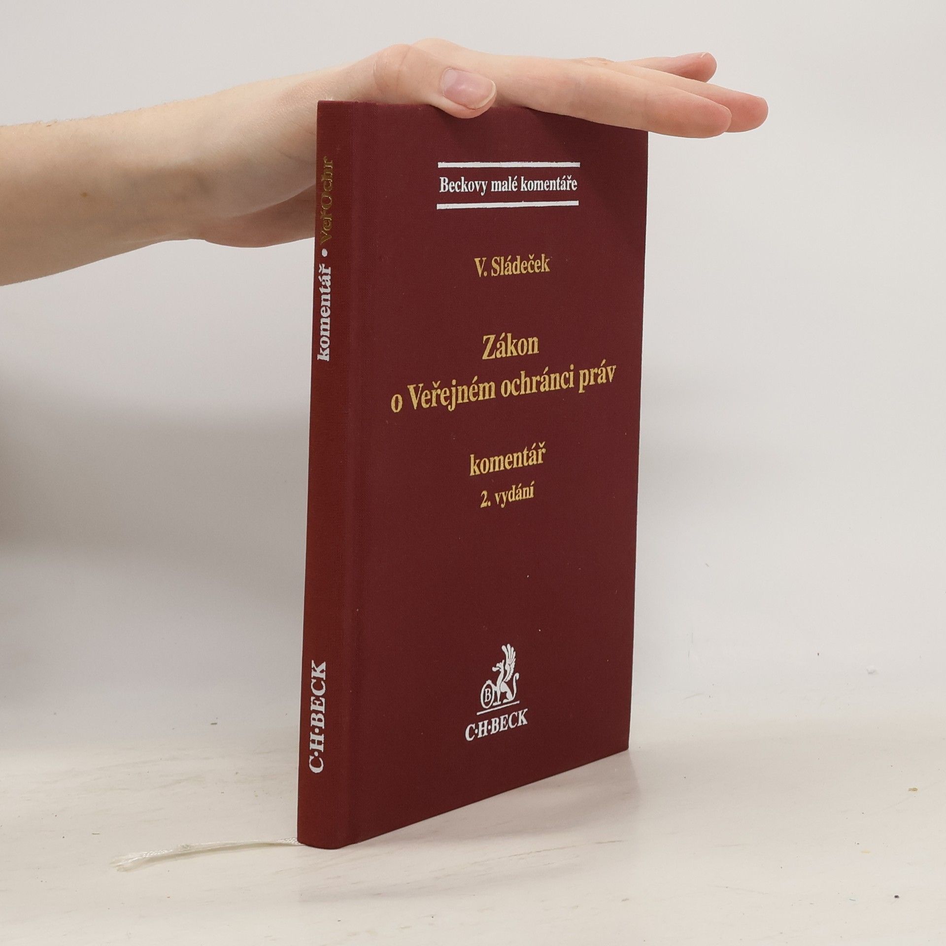 Vladimír Sládeček Zákon o Veřejném ochránci práv. Komentář, 2. vydání