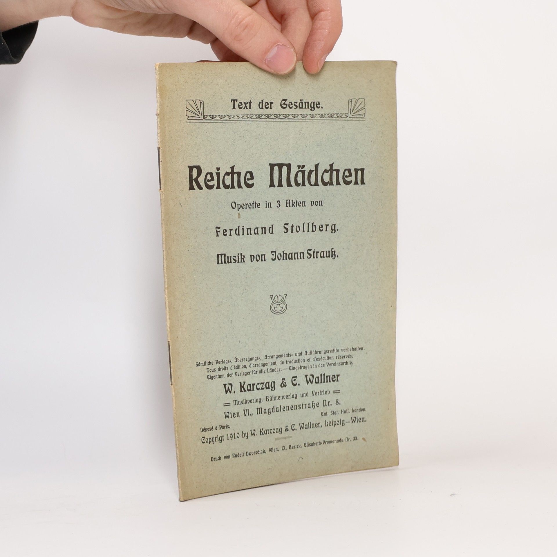 Johann Strauss II Reiche Mädchen