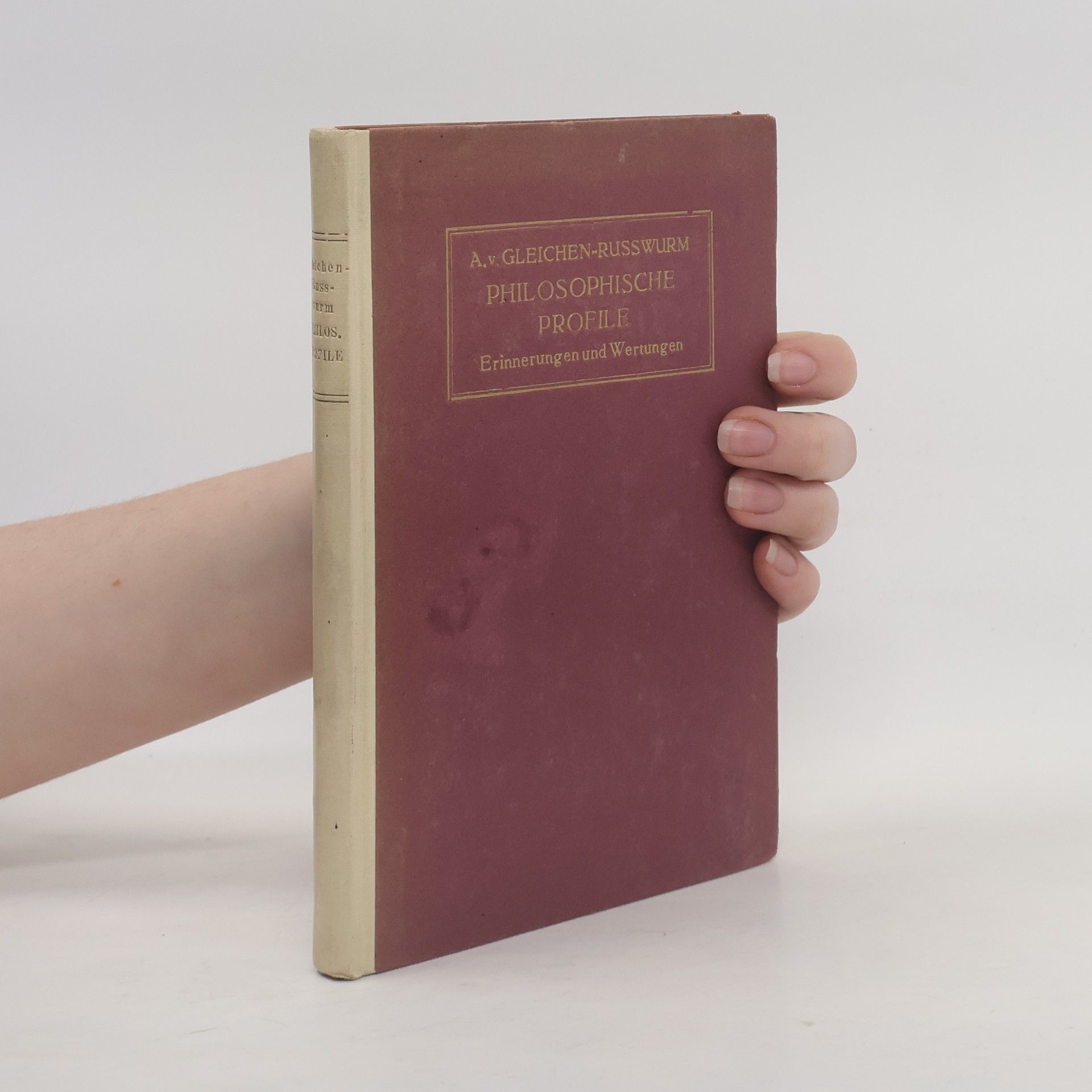 Alexander Gleichen-Russwurm Philosophische Profile