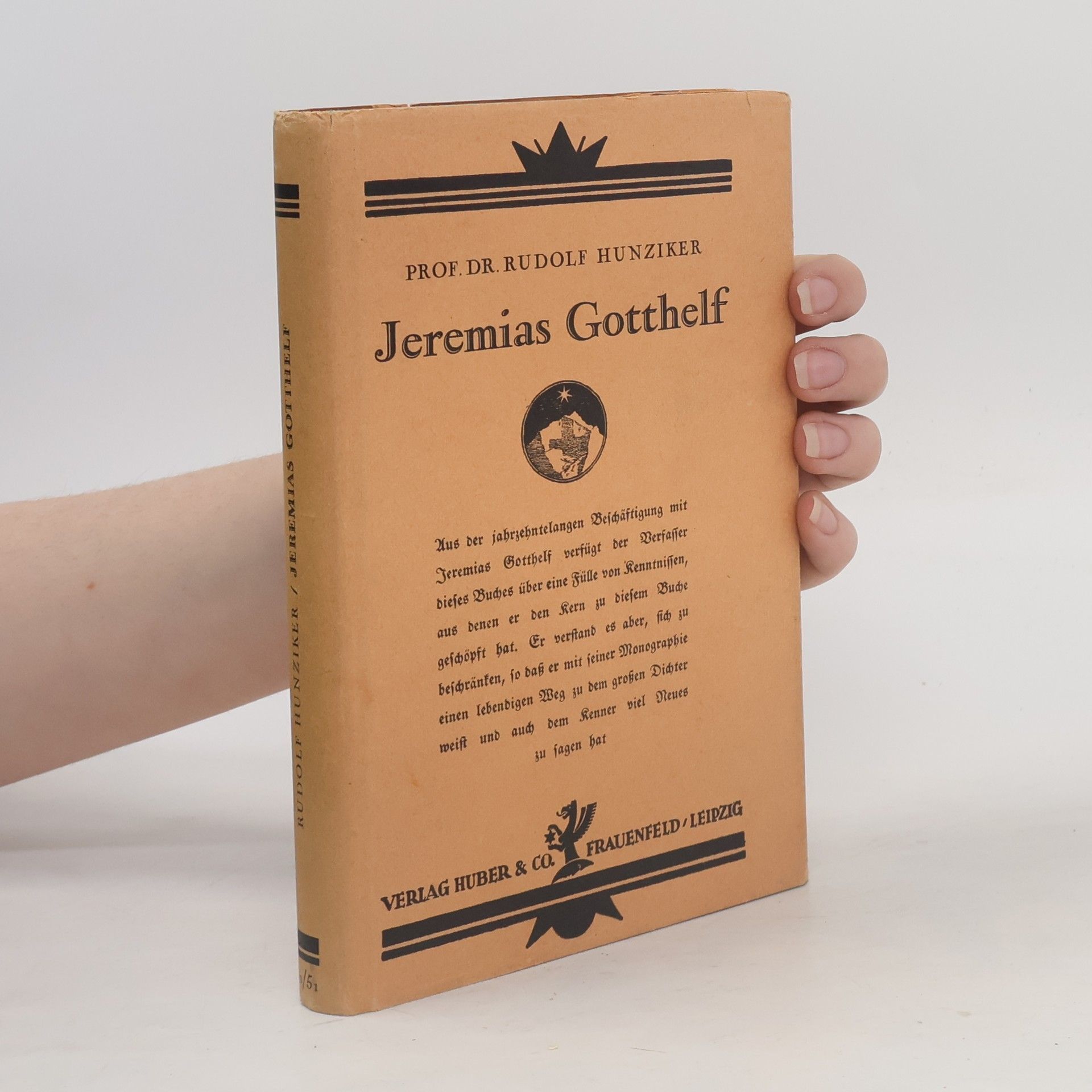 Rudolf Hunziker  Jeremias Gotthelf