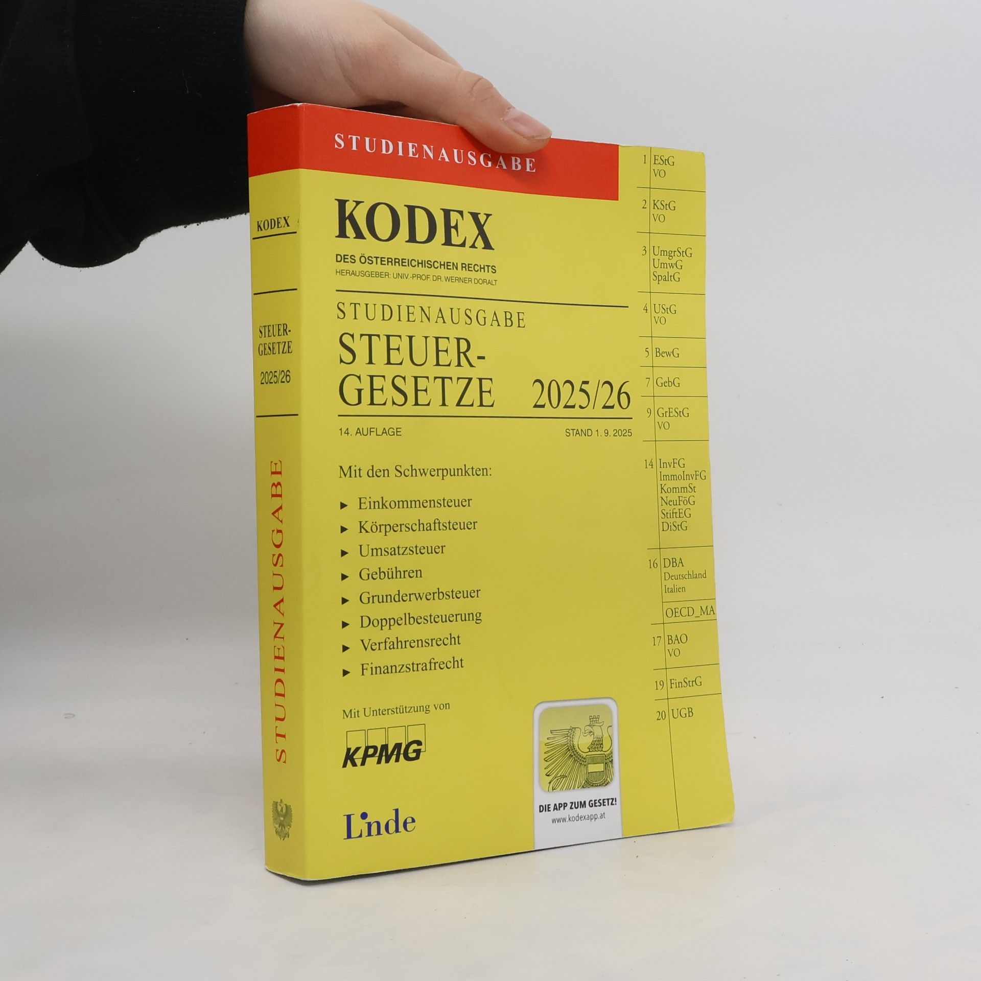 Andrei Bodis KODEX Studienausgabe Steuergesetze 2025/26