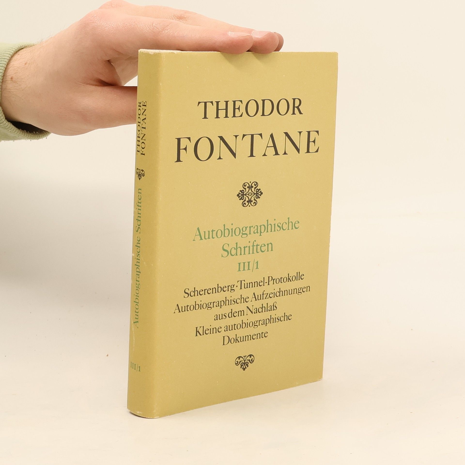 Theodor Fontane Autobiographische Schriften III/1