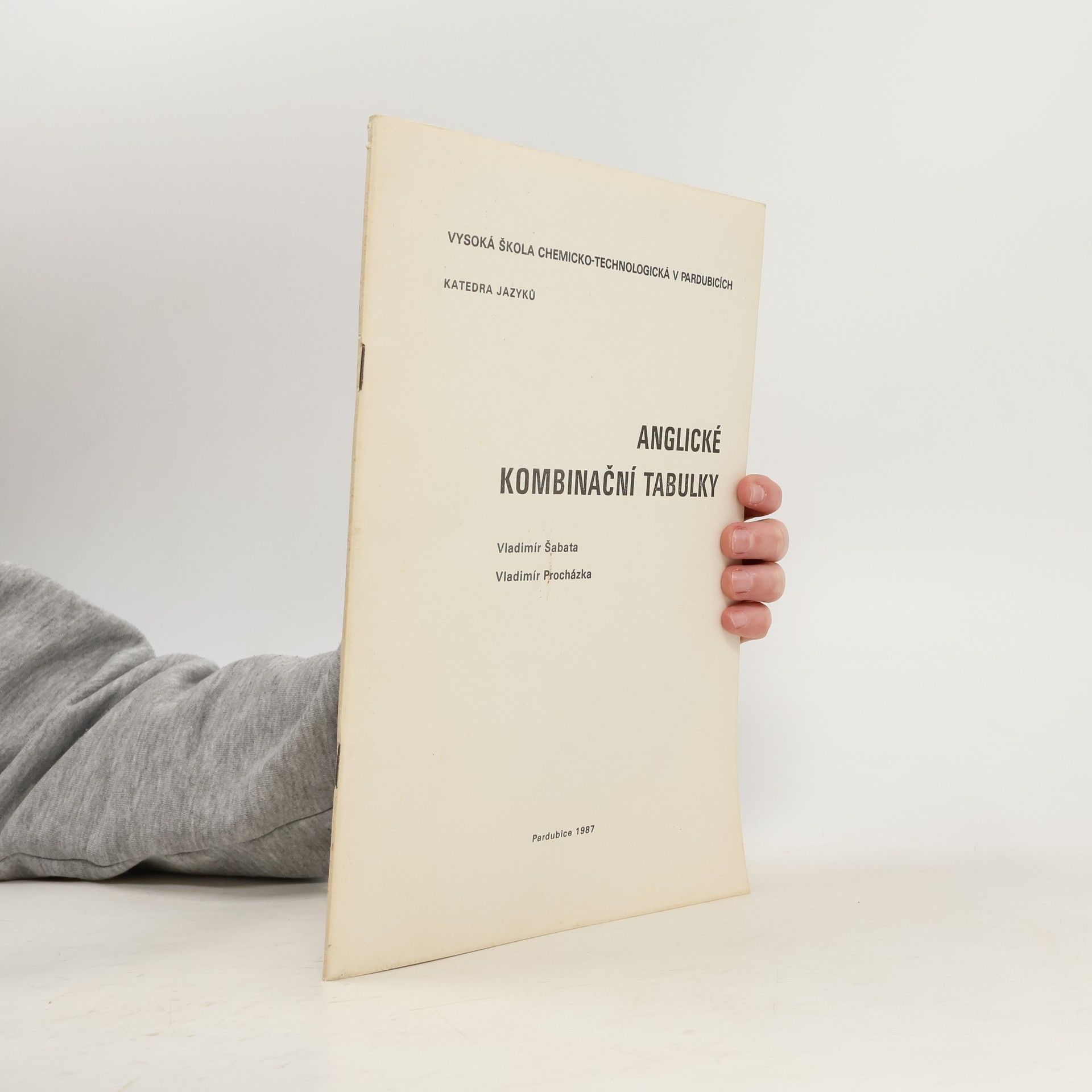 Vladimír Šabata  Anglické kombinační tabulky
