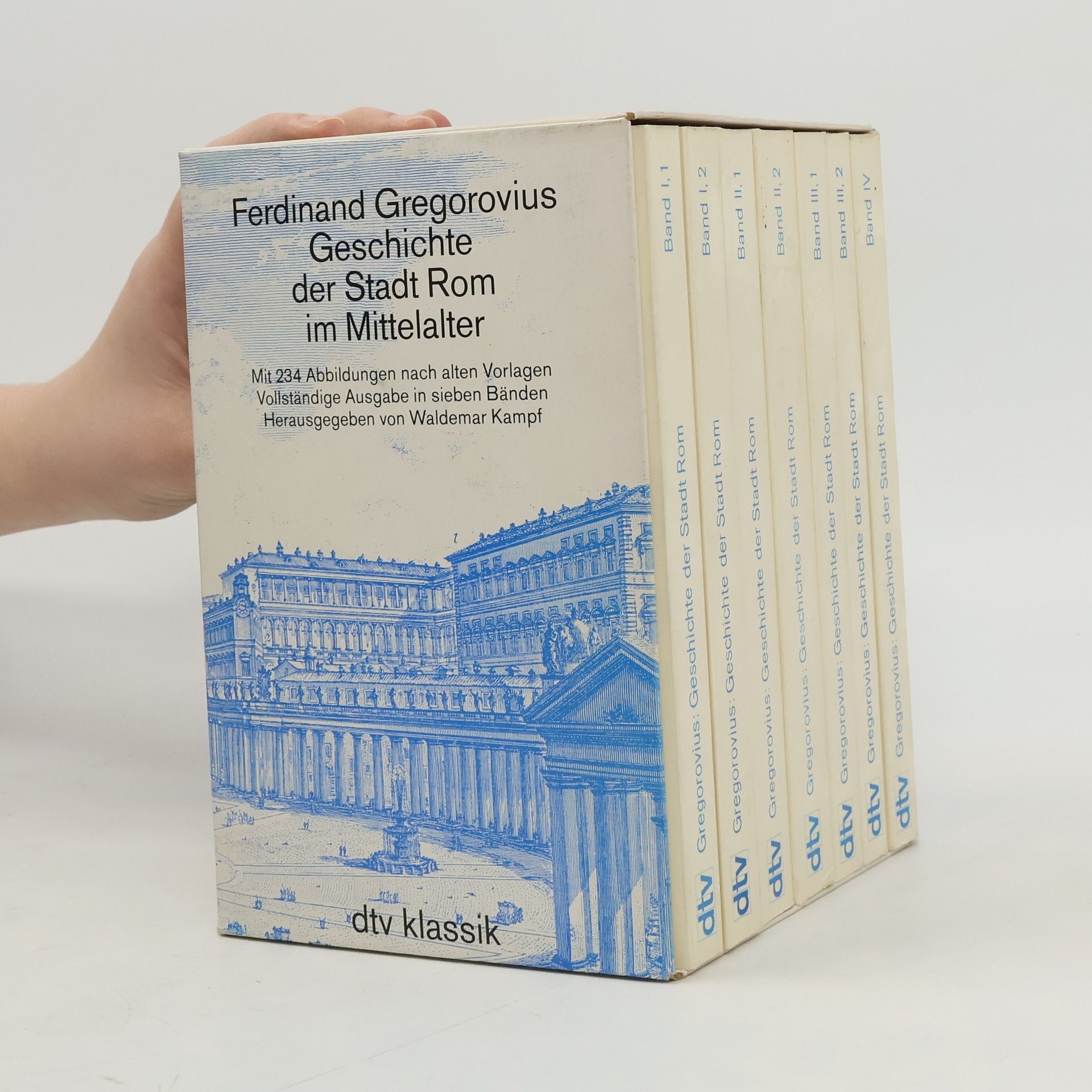 Ferdinand Gregorovius Geschichte der Stadt Rom im Mittelalter Band I.-IV.