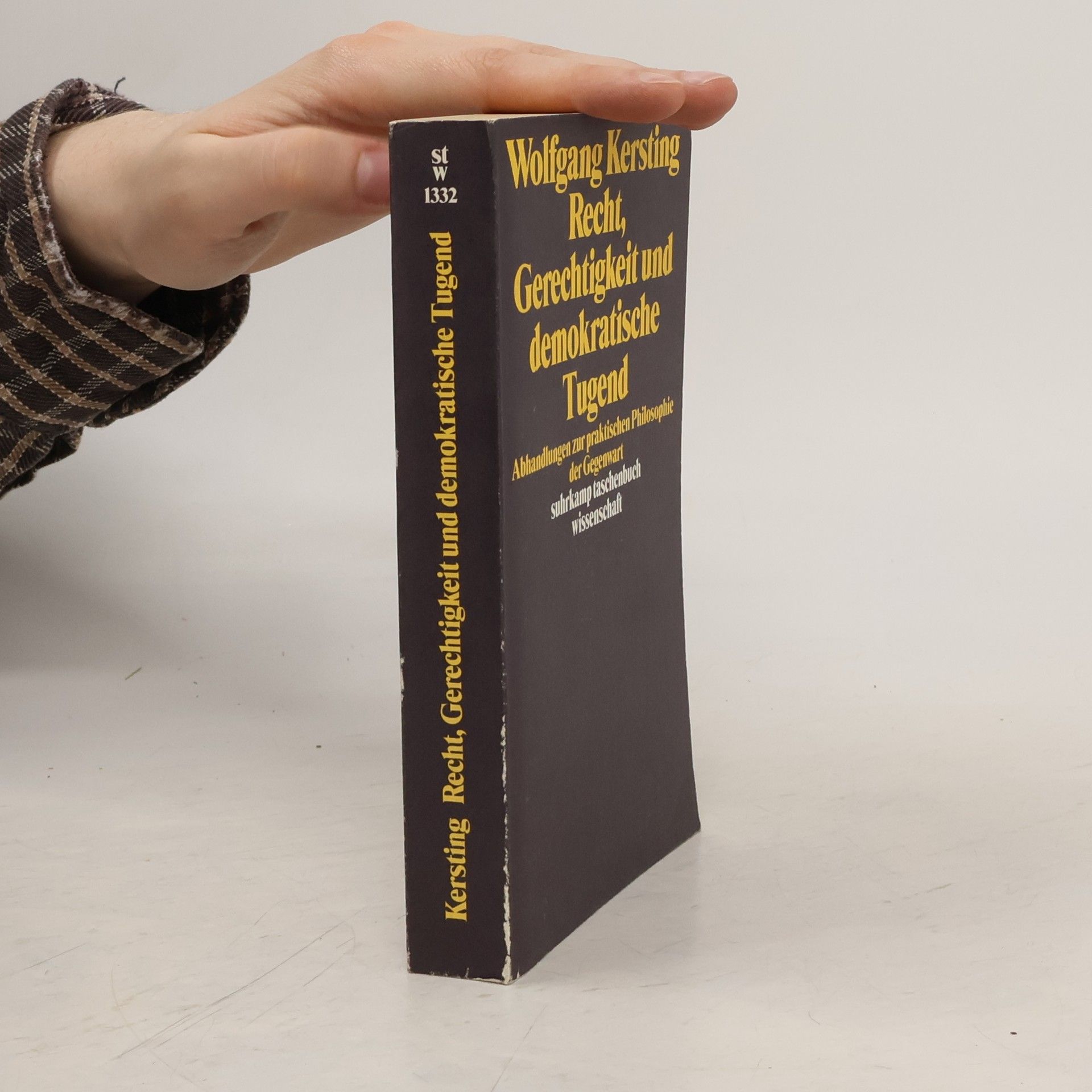 Wolfgang Kersting Suhrkamp Taschenbuch Wissenschaft - 1332: Recht, Gerechtigkeit und demokratische Tugend