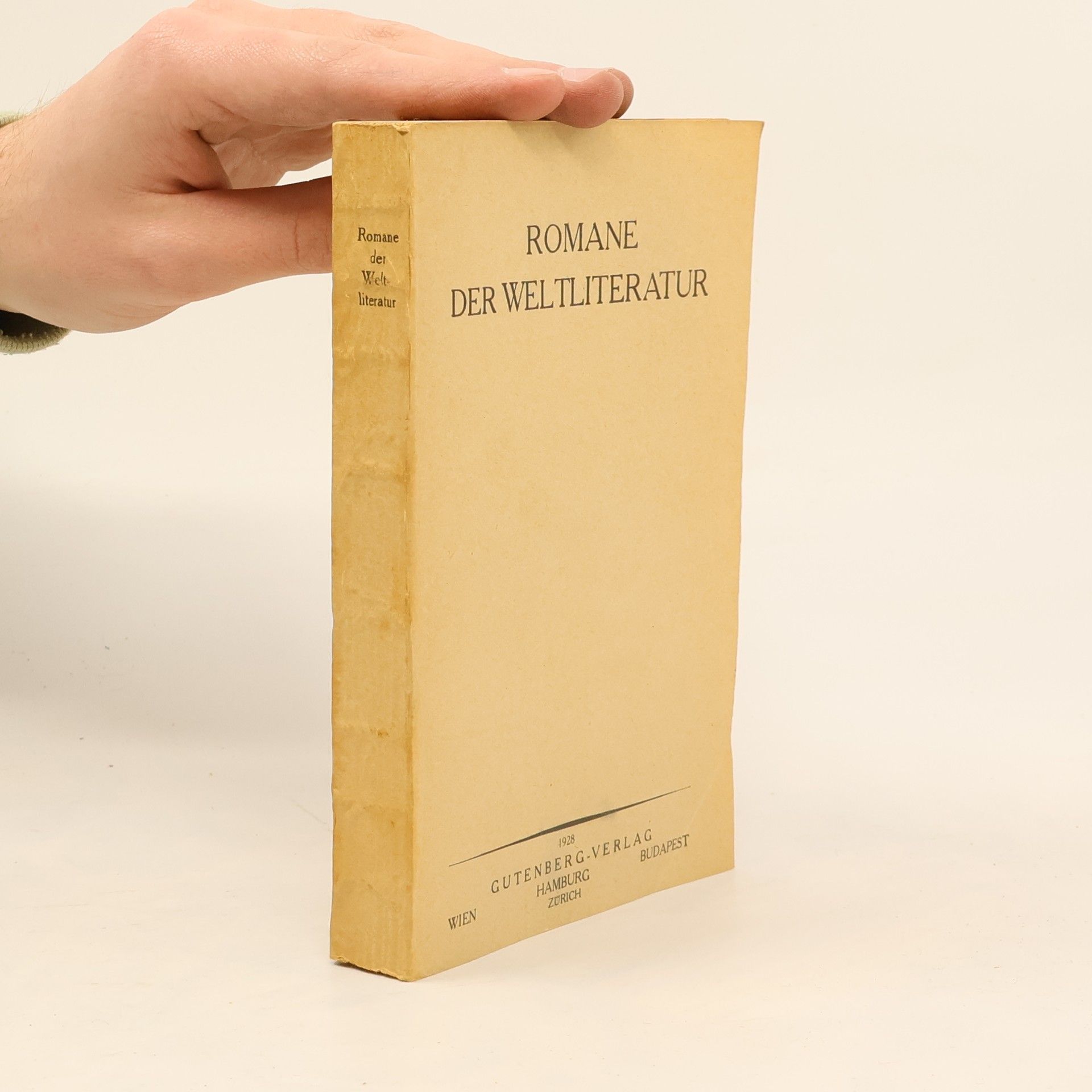 Autores varios Romane der weltliteratur I.