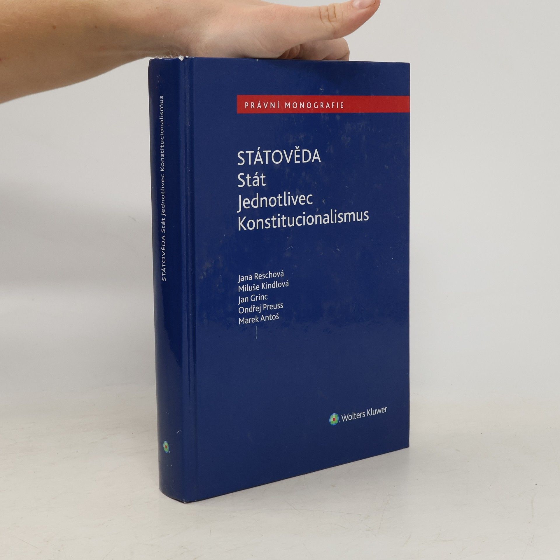 Miluše Kindlová Státověda: Stát - Jednotlivec - Konstitucionalismus