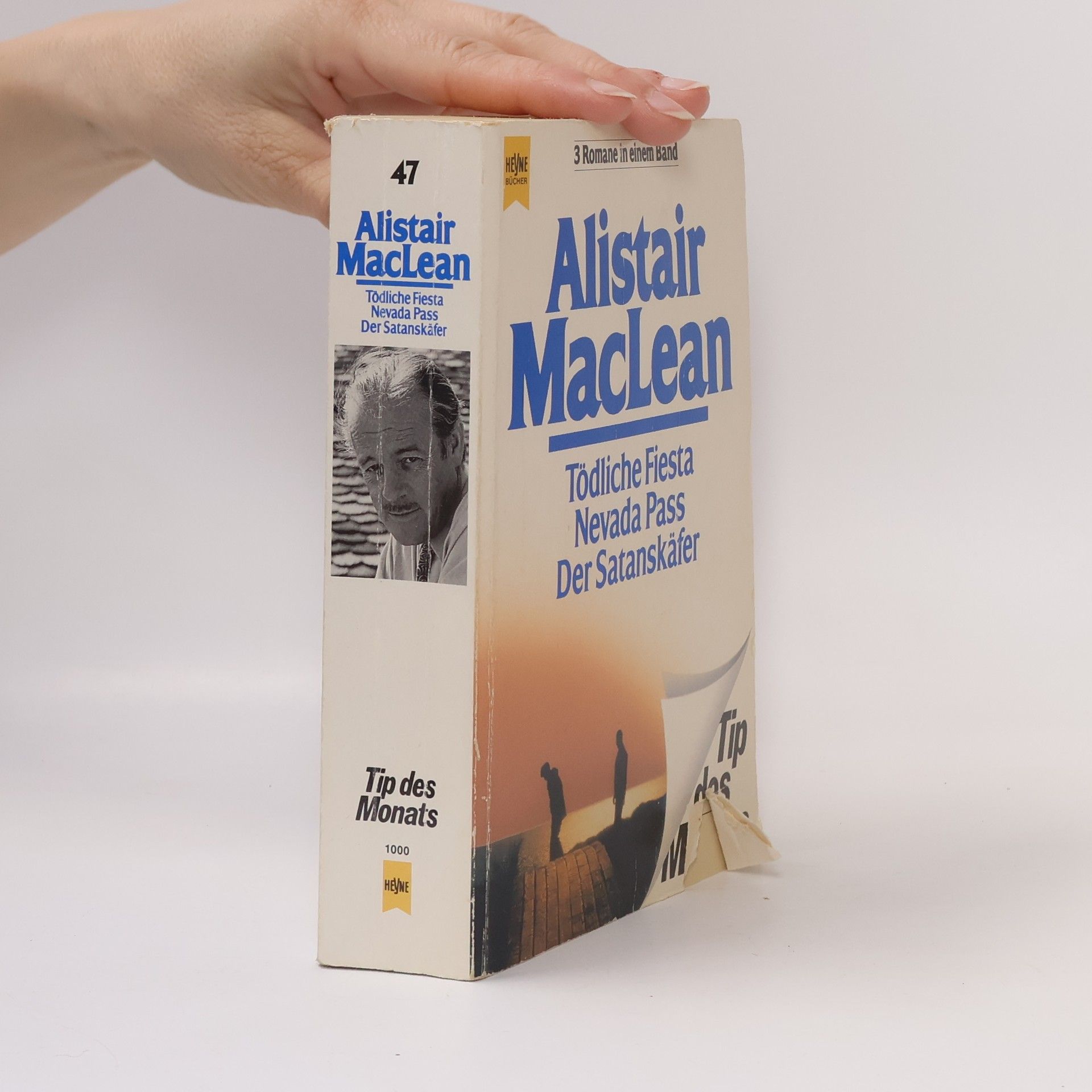 Alistair MacLean Tip des Monats.Tödliche Fiesta. Nevada Pass. Der Satanskäfer. 3 Romane in einem Band.