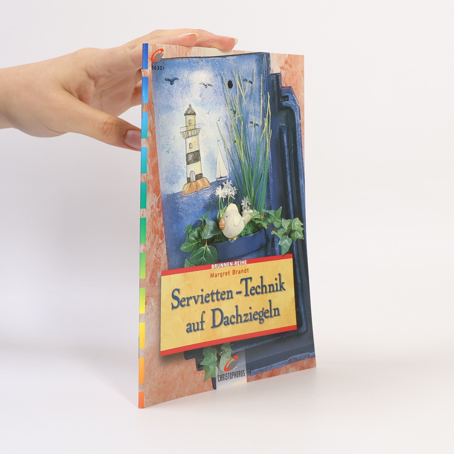 Margret Brandt Servietten-Technik auf Dachziegeln