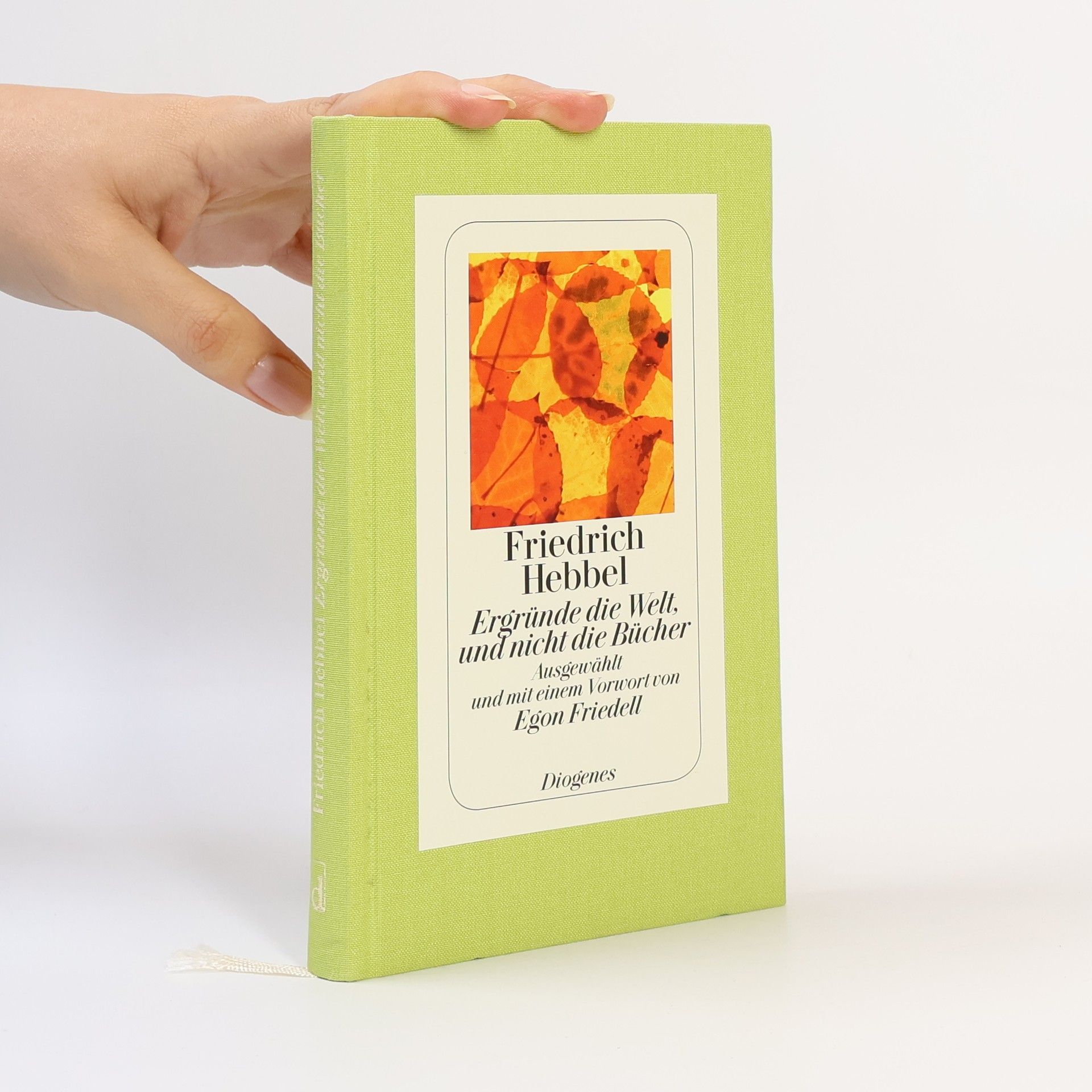 Friedrich Hebbel Ergründe die Welt, und nicht die Bücher. Einfälle, Reflexionen, Beobachtungen