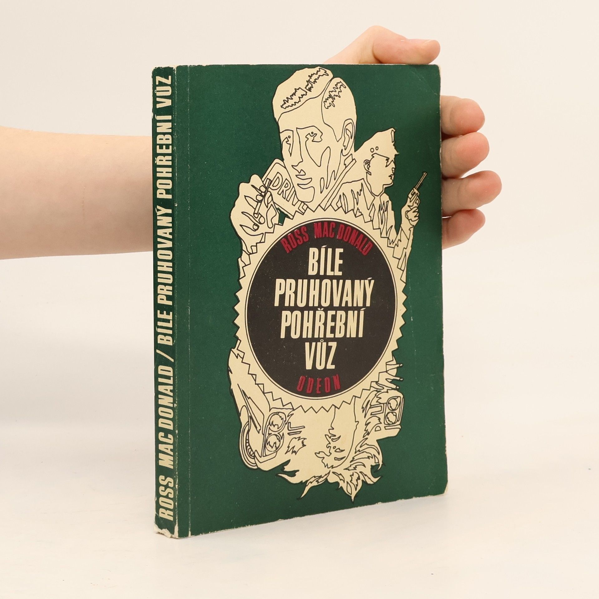 Ross Macdonald Bíle pruhovaný pohřební vůz