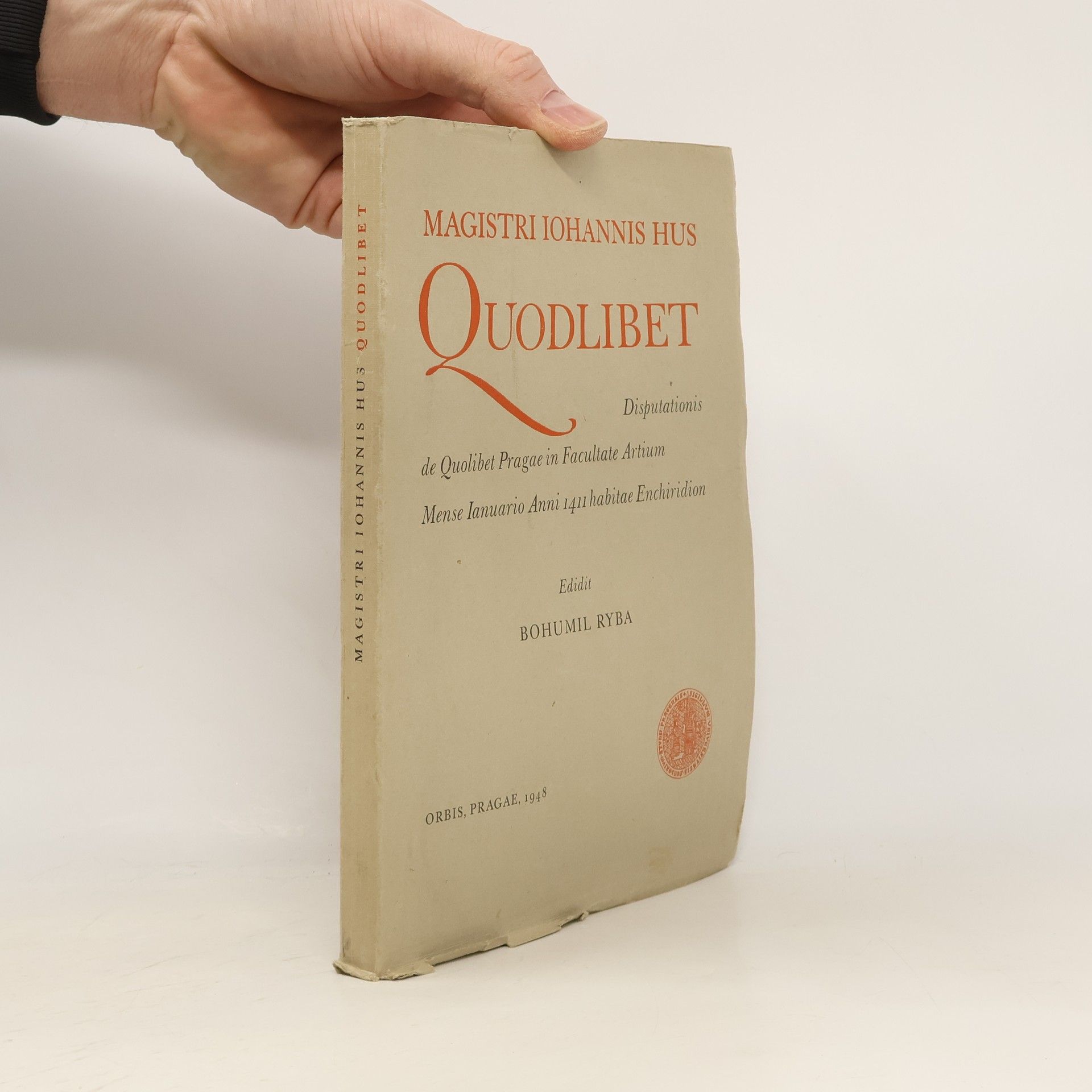 Bohumil Ryba Magistri Iohannis Hus Quodlibet