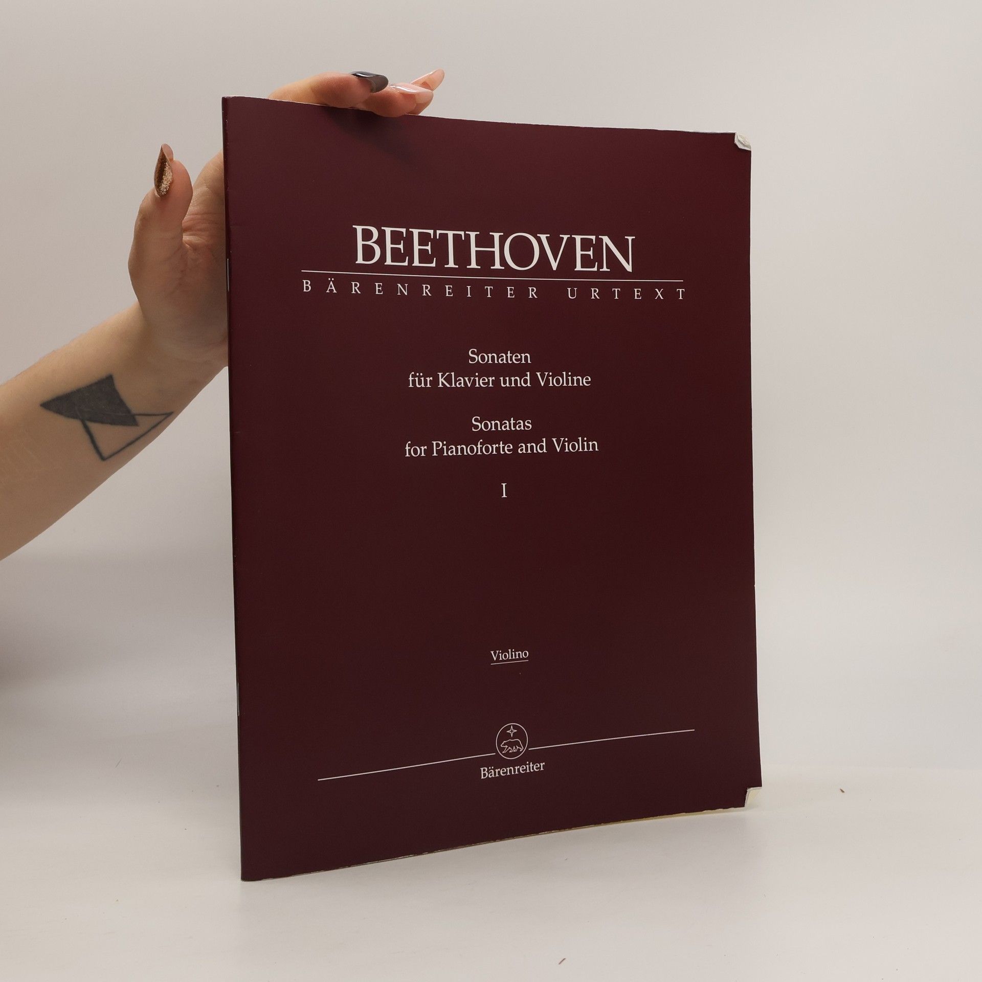 Ludwig van Beethoven Bärenreiter Urtext - 1: Sonaten für Klavier und Violine / Sonatas for Pianoforte and Violin