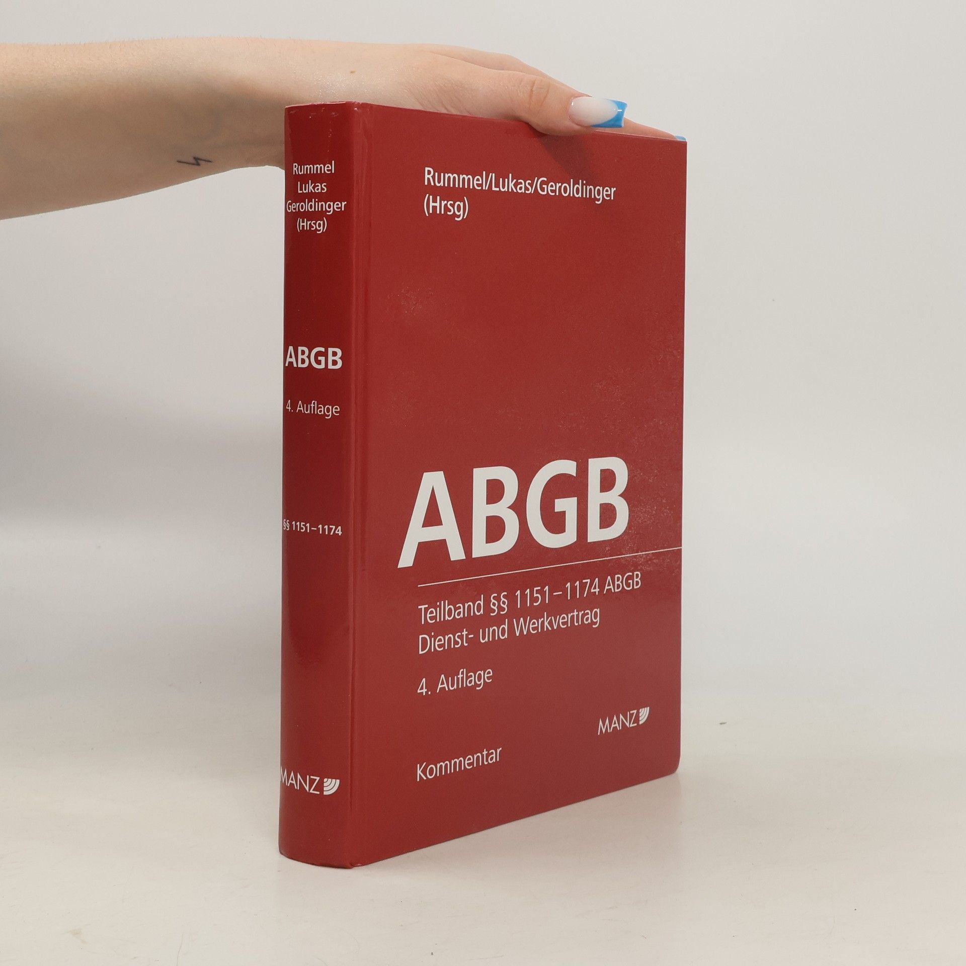 Johannes Stabentheiner Kommentar zum Allgemeinen bürgerlichen Gesetzbuch ABGB