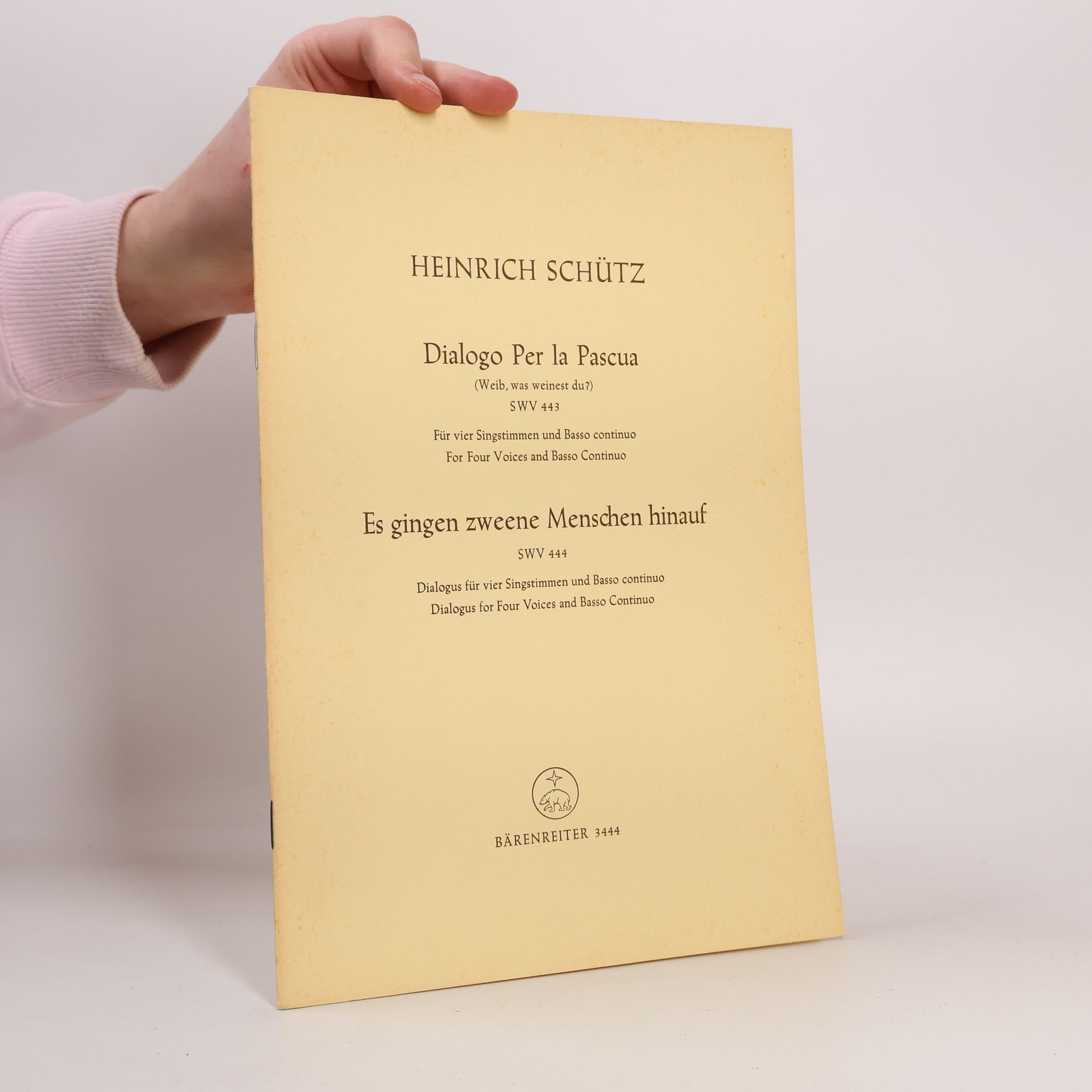 Heinrich Schütz Dialogo per la Pascua.