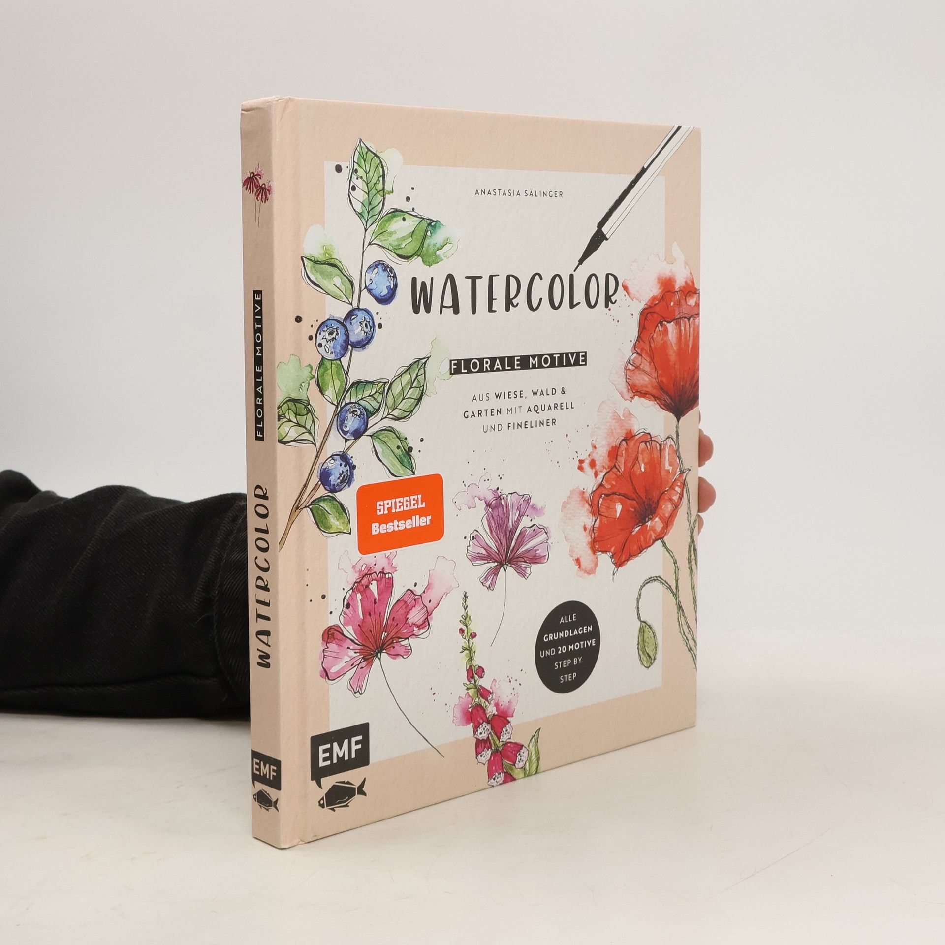 Anastasia Sälinger Watercolor - Florale Motive aus Wiese, Wald & Garten mit Aquarell und Fineliner