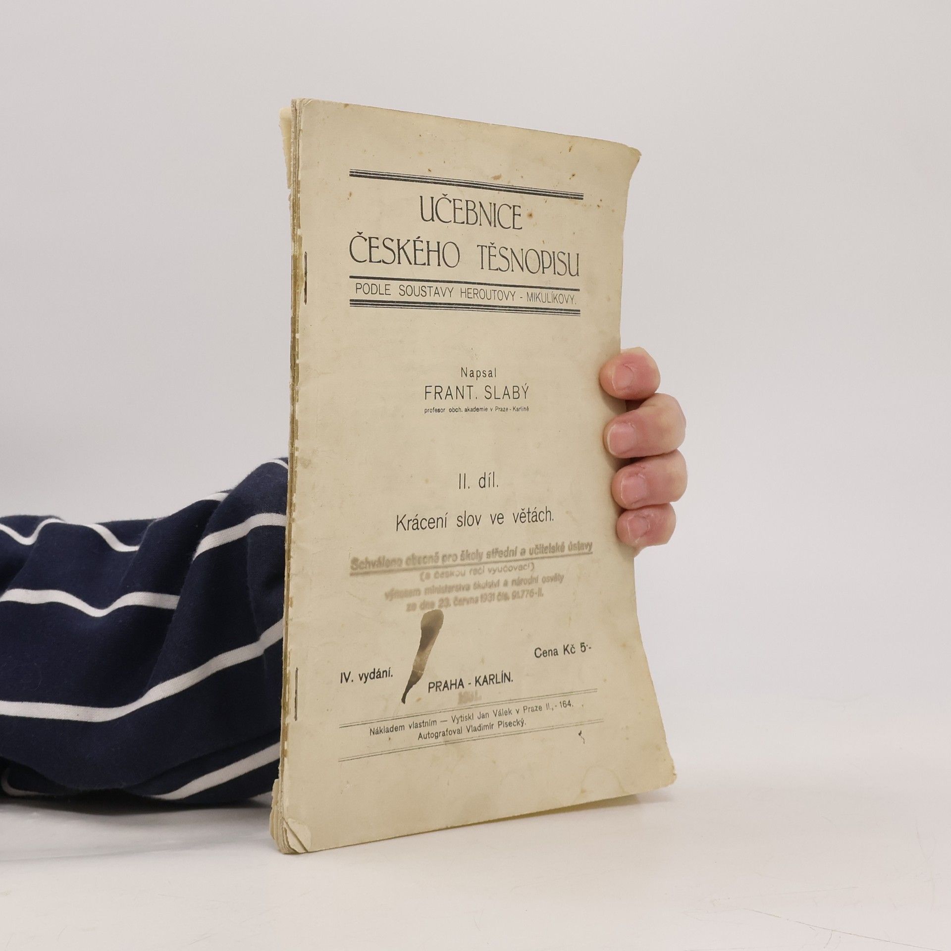 Učebnice českého těsnopisu II.