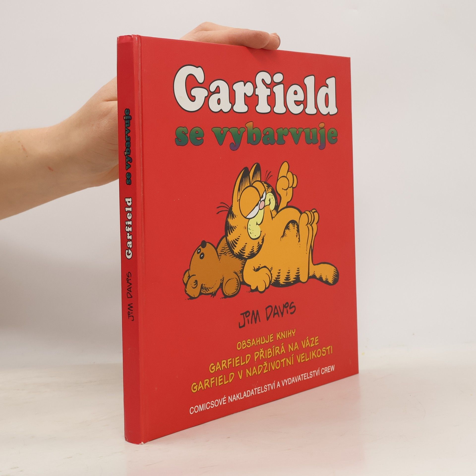 Jim Davis Garfield se vybarvuje