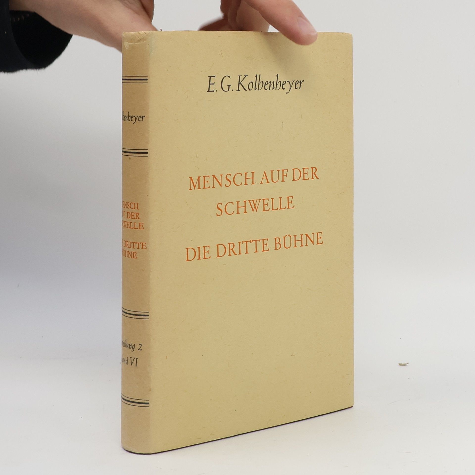 Erwin Guido Kolbenheyer Mensch auf der Schwelle 2/VI