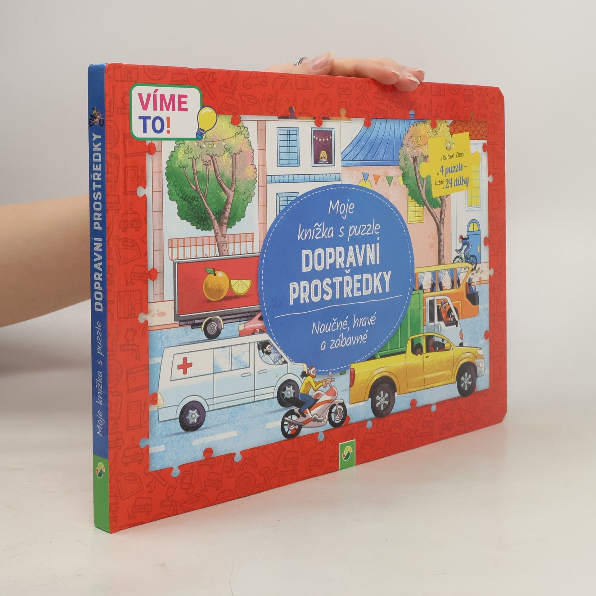 Luise Holthausen Mojde knížka s puzzle. Dopravní prostředky