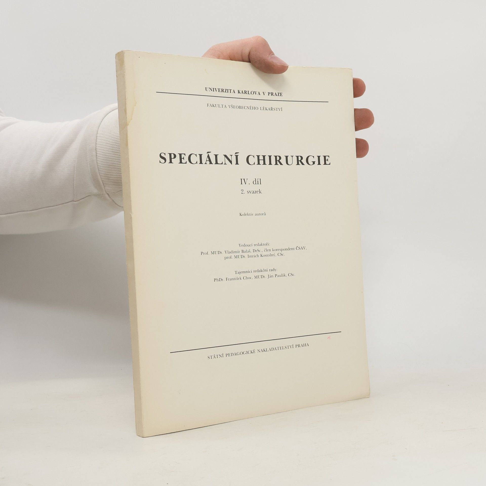 Collectif d'auteurs Speciální chirurgie IV