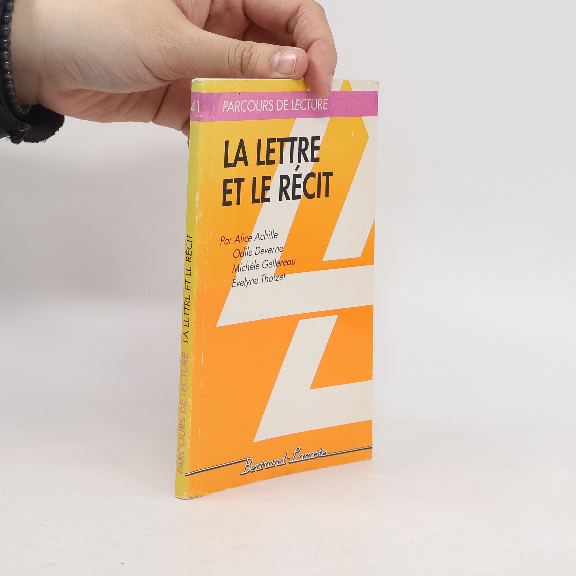 Alice Achille Lettre et le récit