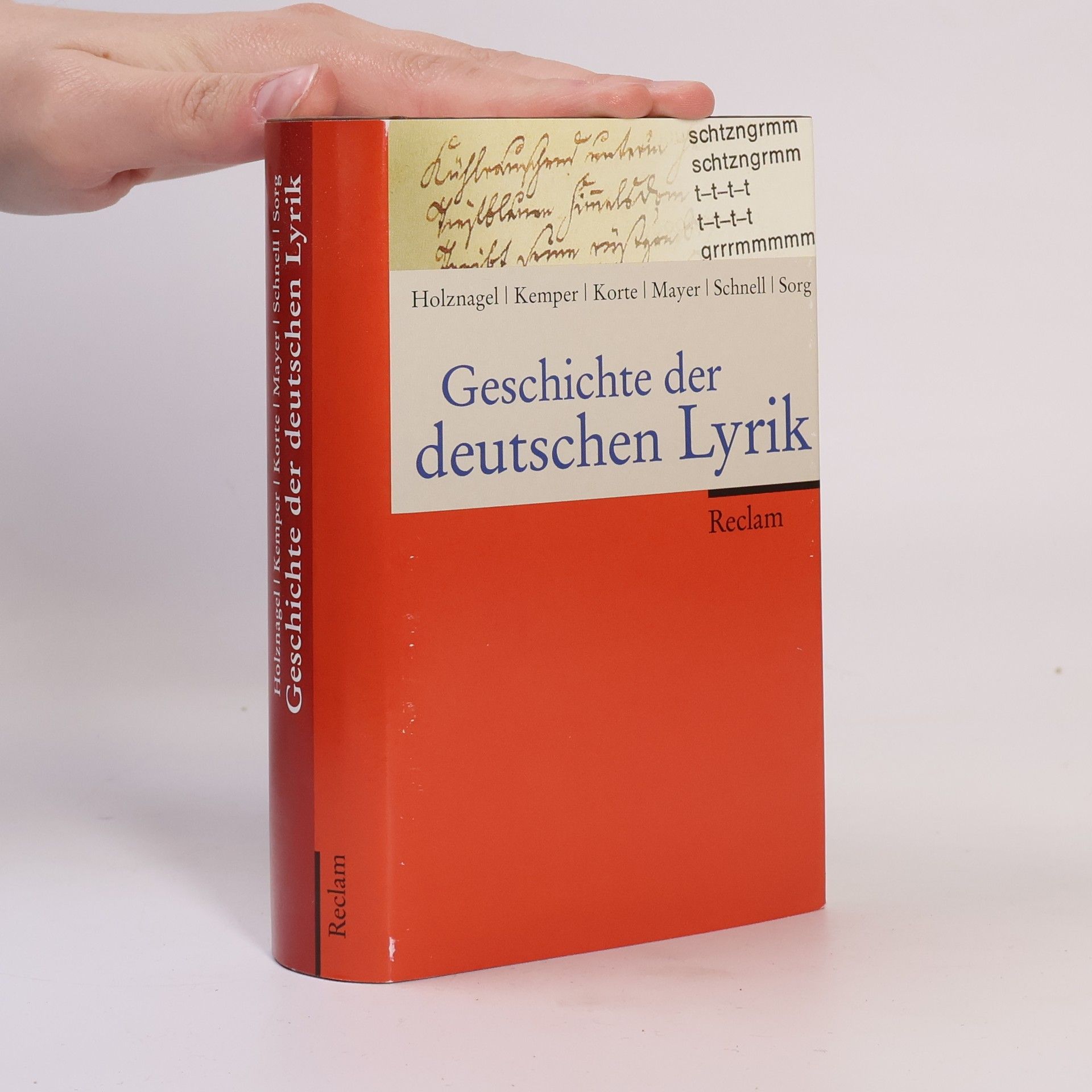 Franz Josef Holznagel Geschichte der deutschen Lyrik