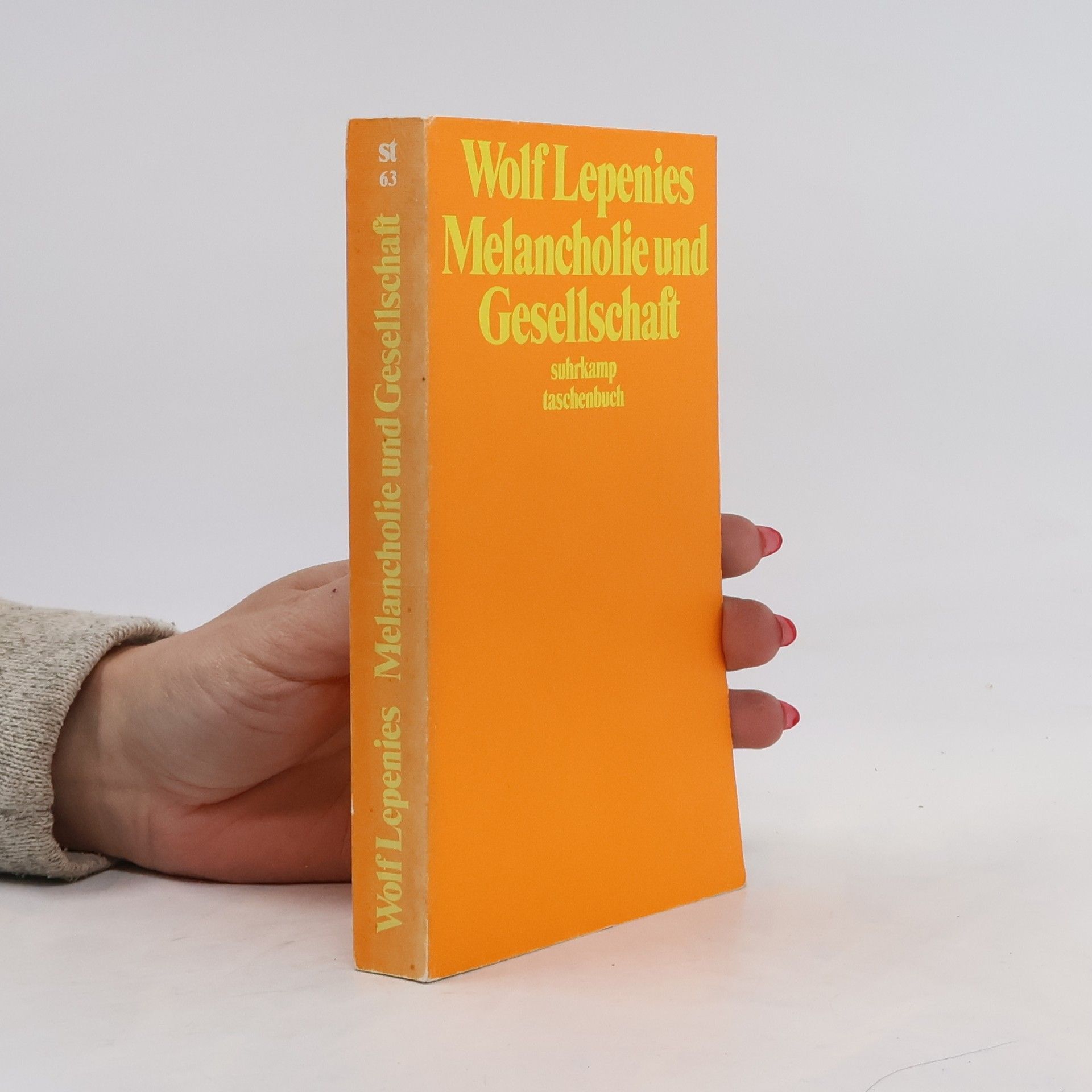 Wolf Lepenies Melancholie und Gesellschaft