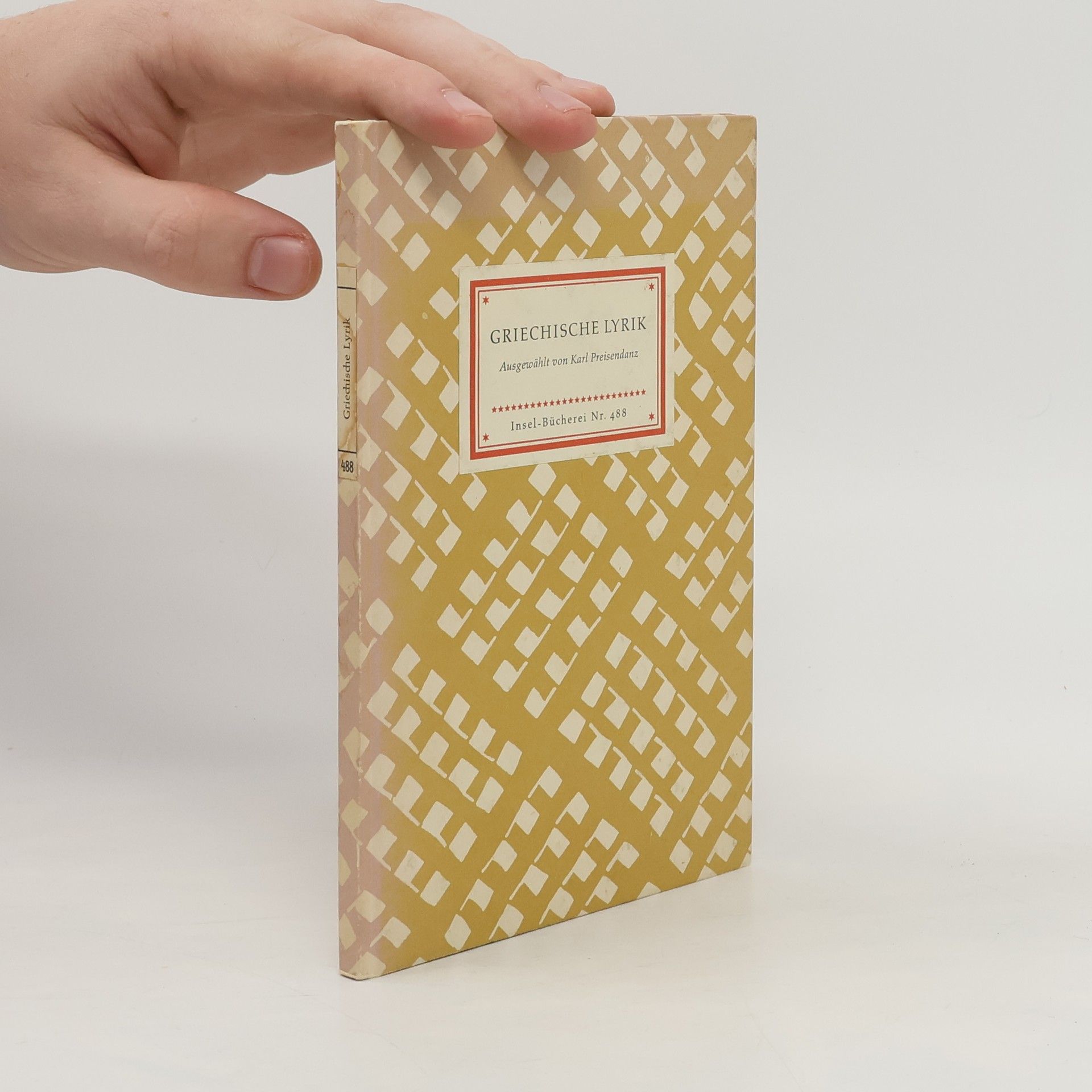 Karl Preisendanz Griechische Lyrik