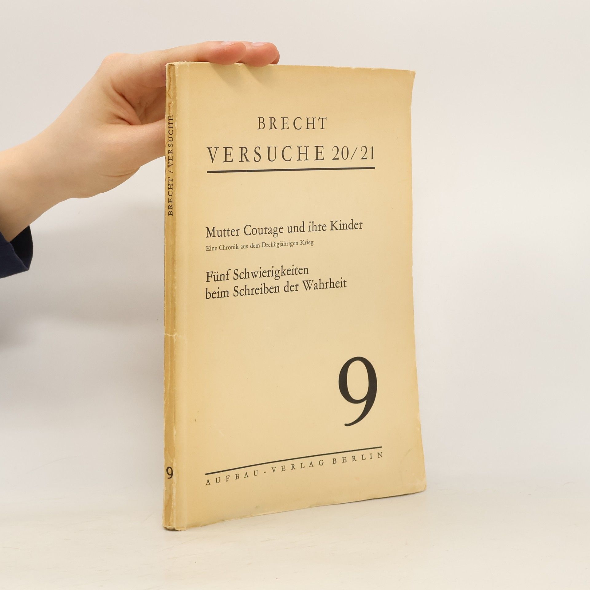 Berolt Brecht Versuche 20/21