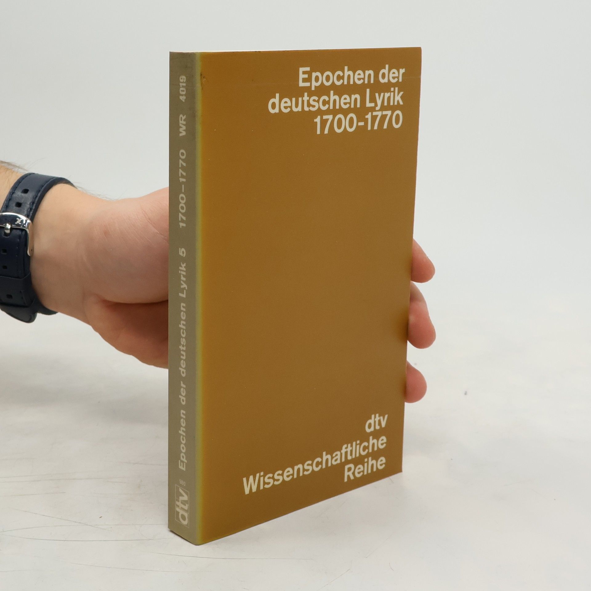 Jürgen Stenzel Epochen der deutschen Lyrik 1700-1770