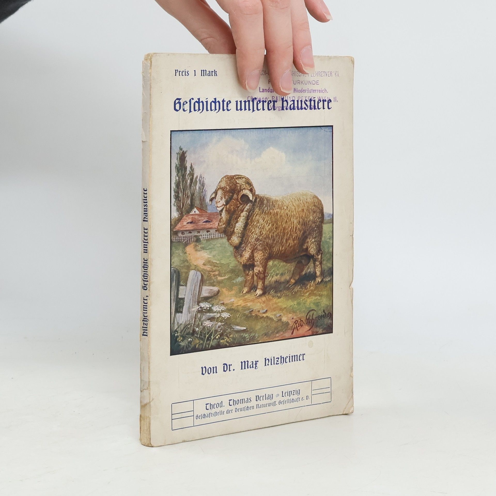 Max Hilzheimer Geschichte unserer Haustiere