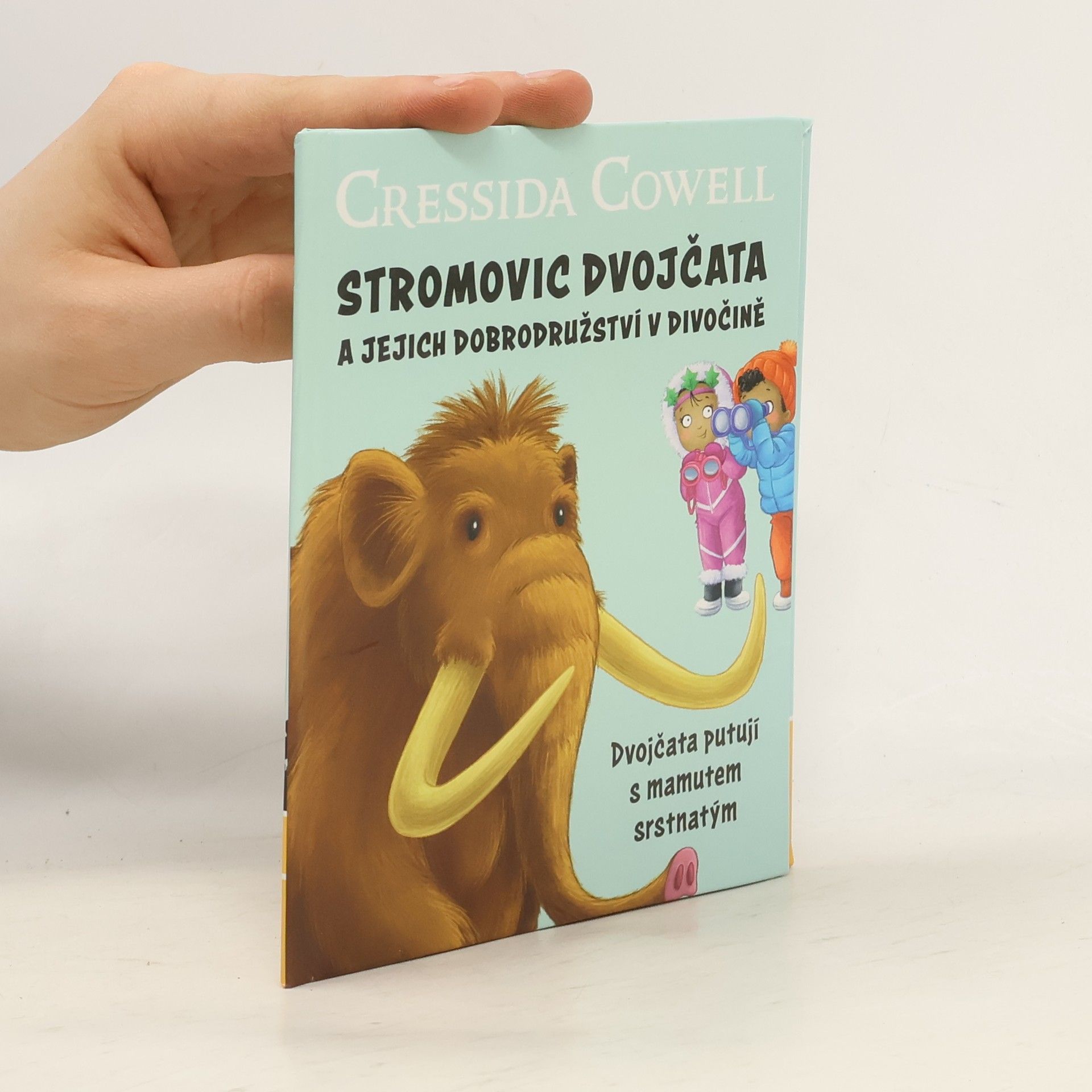 Cressida Cowell Stromovic dvojčata a jejich dobrodružství v divočině. Dvojčata putují s mamutem srstnatým