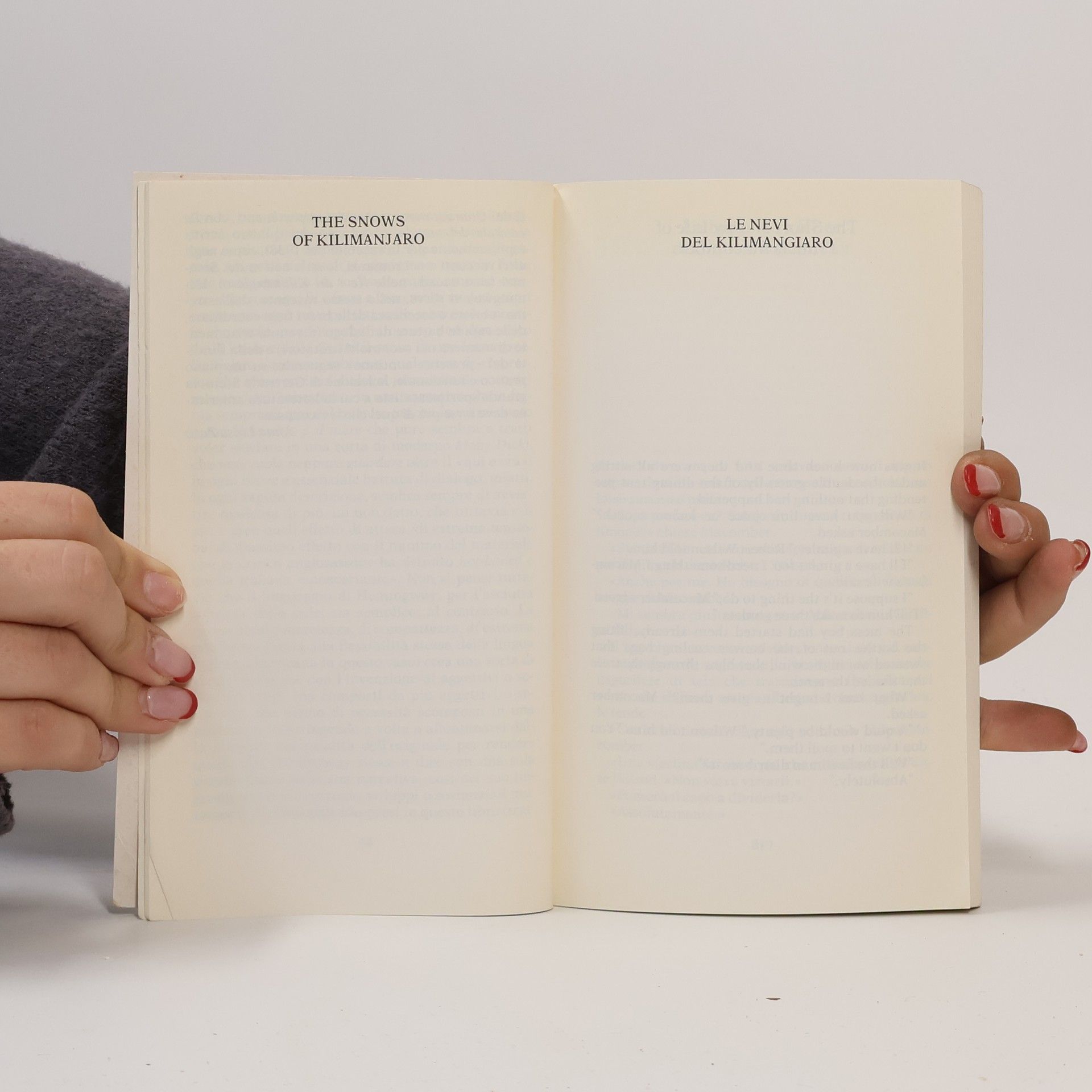 Ernest Hemingway The Snows of Kilimanjaro. Le nevi del Kilimangiaro