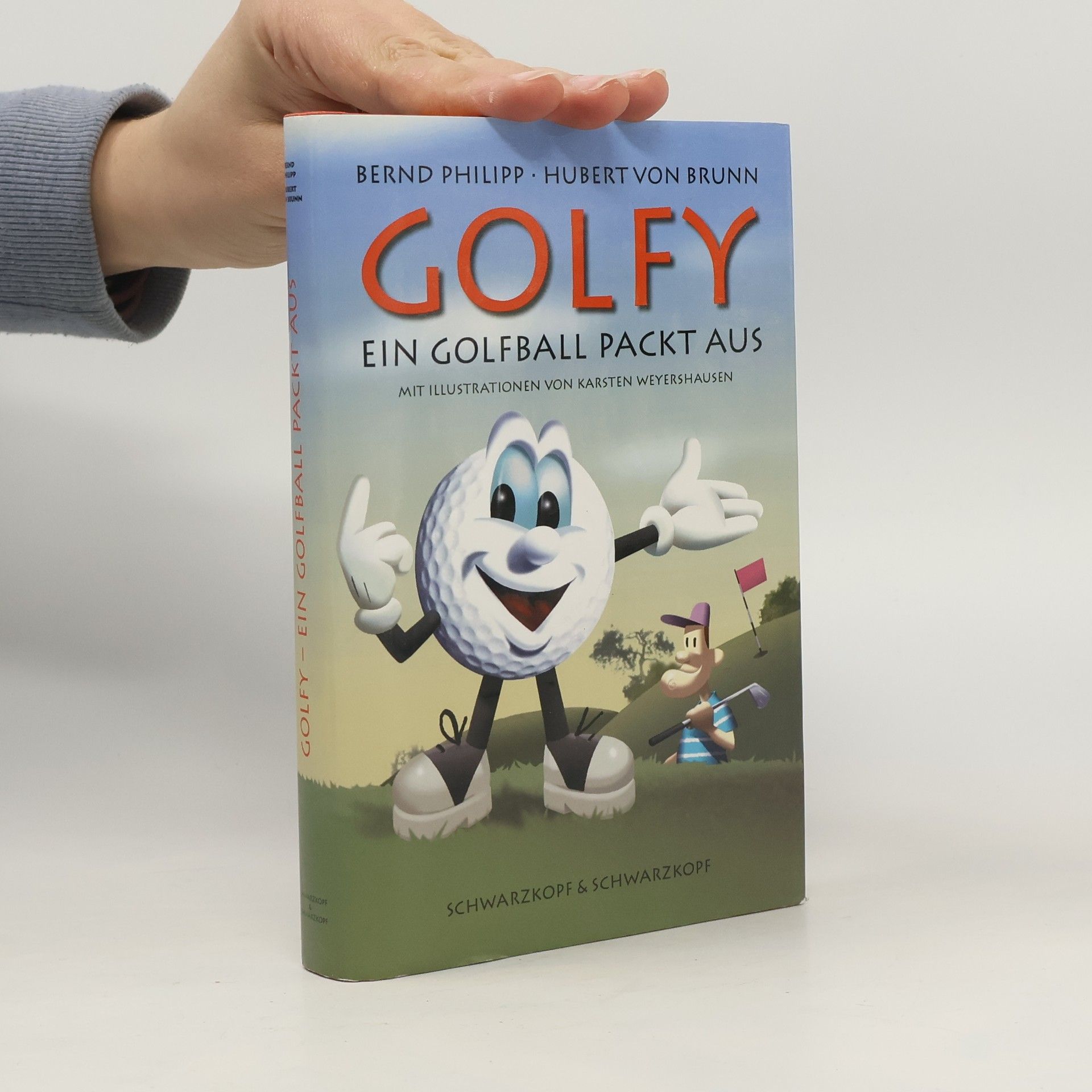 Golfy ein Golfball packt aus