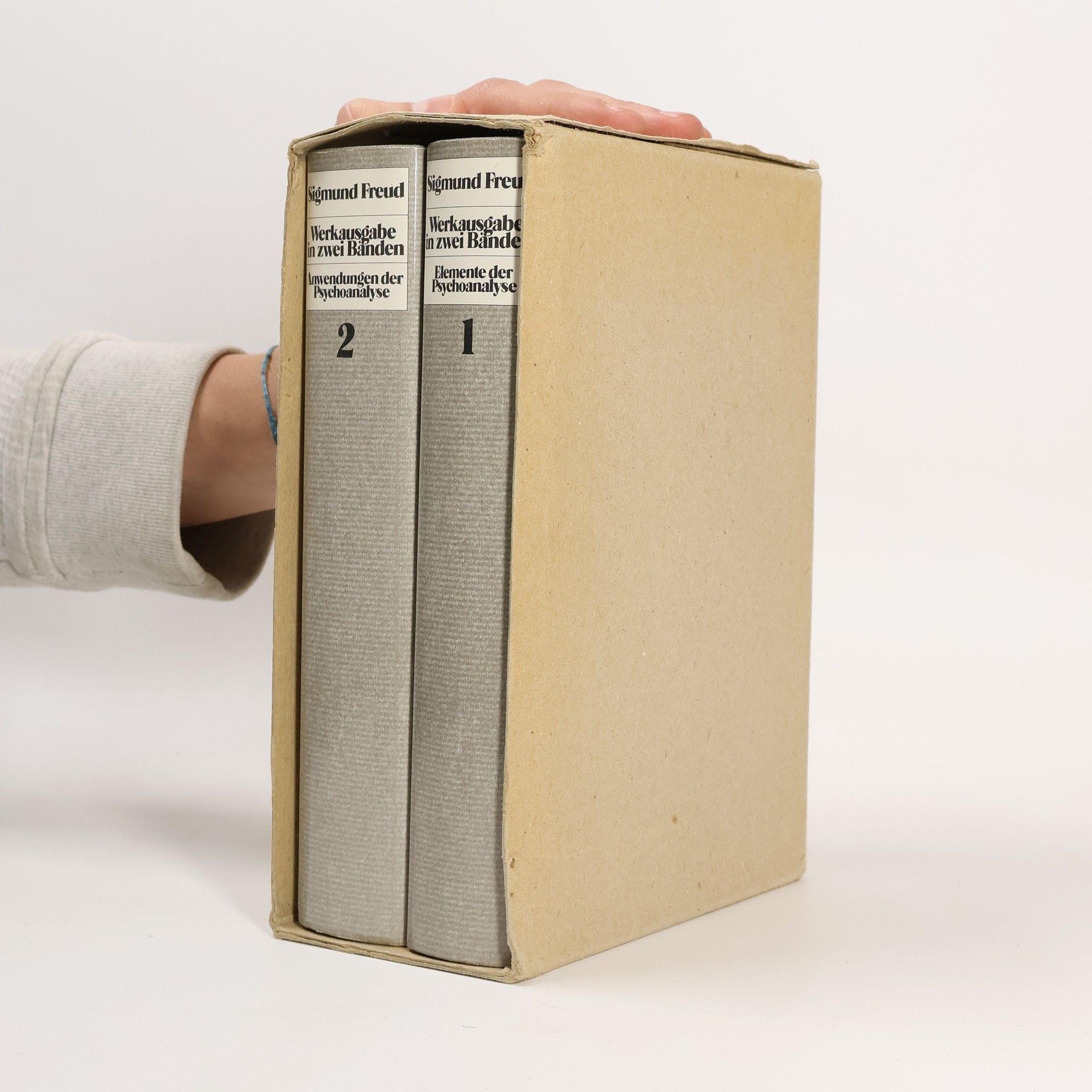 Sigmund Freud Werkausgabe in zwei Bänden. Band 1 + 2 box.